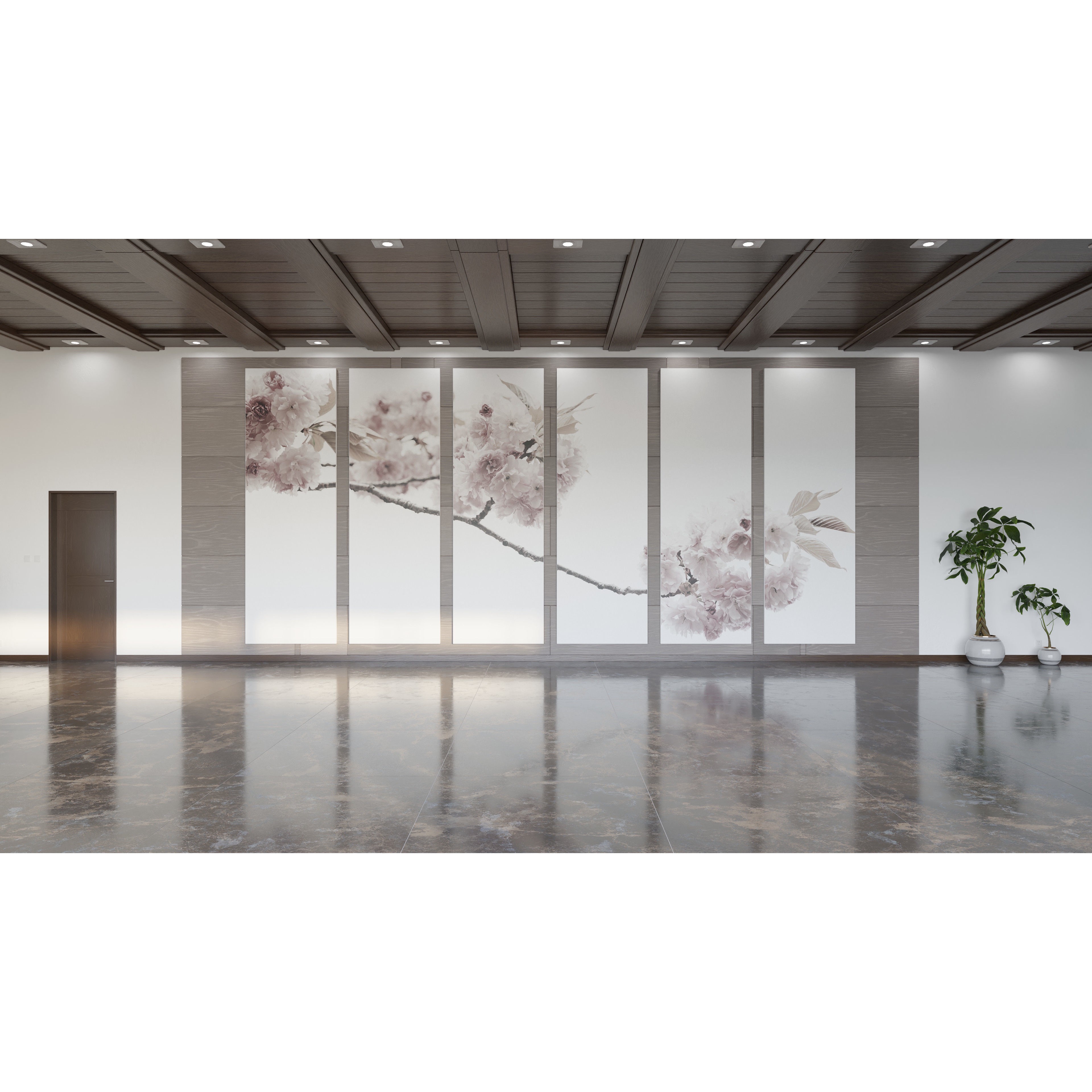 Modern Asian Style Living Room - HiPoly 3D Model - View 12