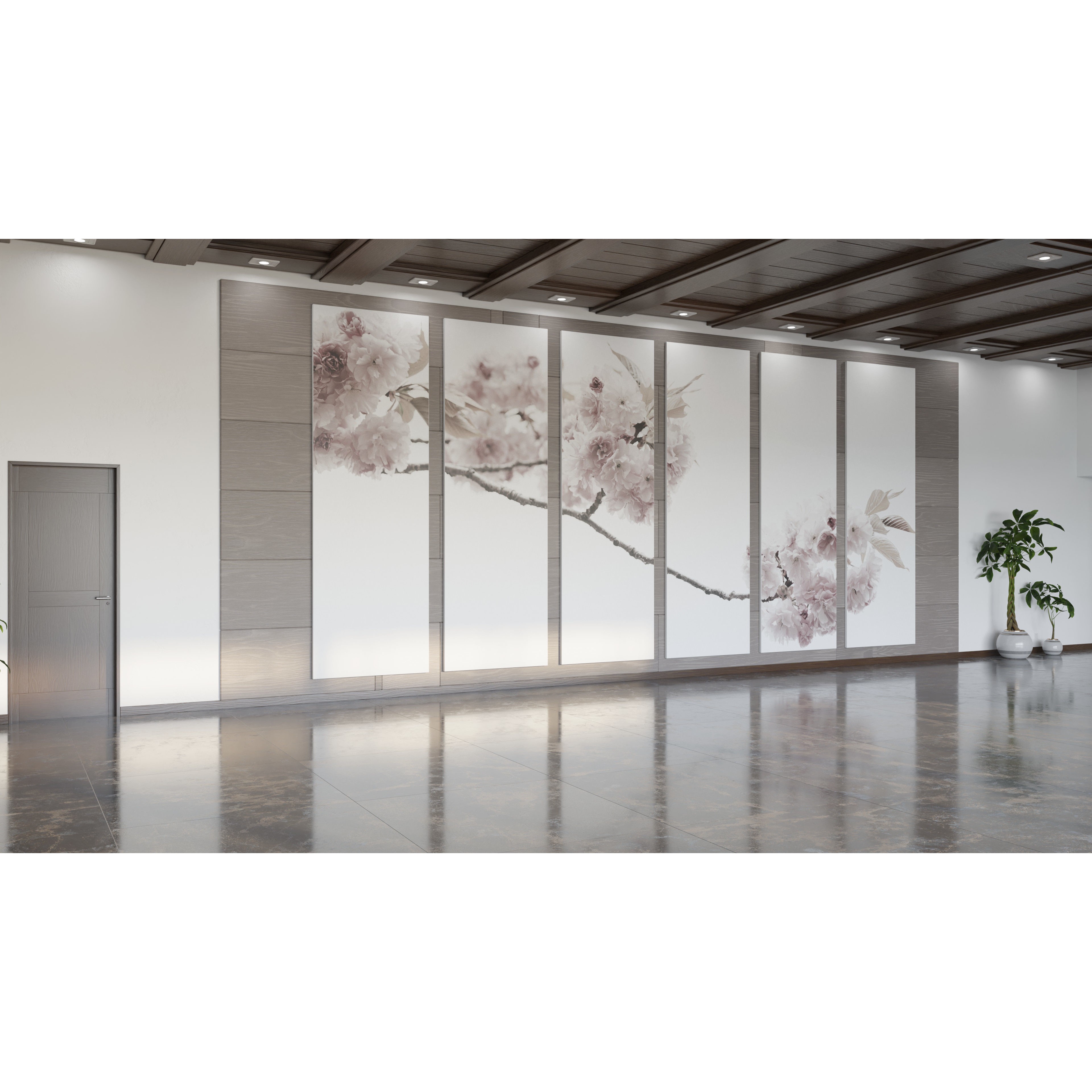 Modern Asian Style Living Room - HiPoly 3D Model - View 9