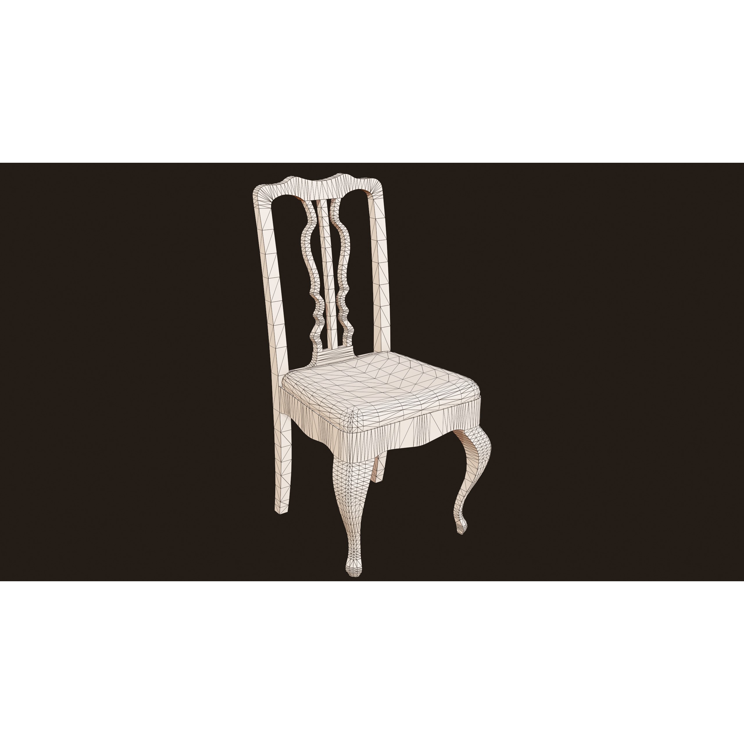 Vintage Table and Chair 3D Model – PBR Game Ready Low Poly Asset, FBX