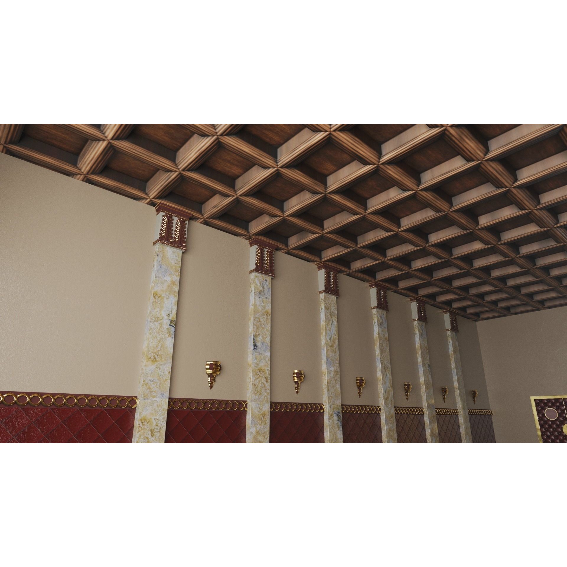 Classic Movie Theater Interior 3D Model – High Poly PBR Asset, FBX - View 23