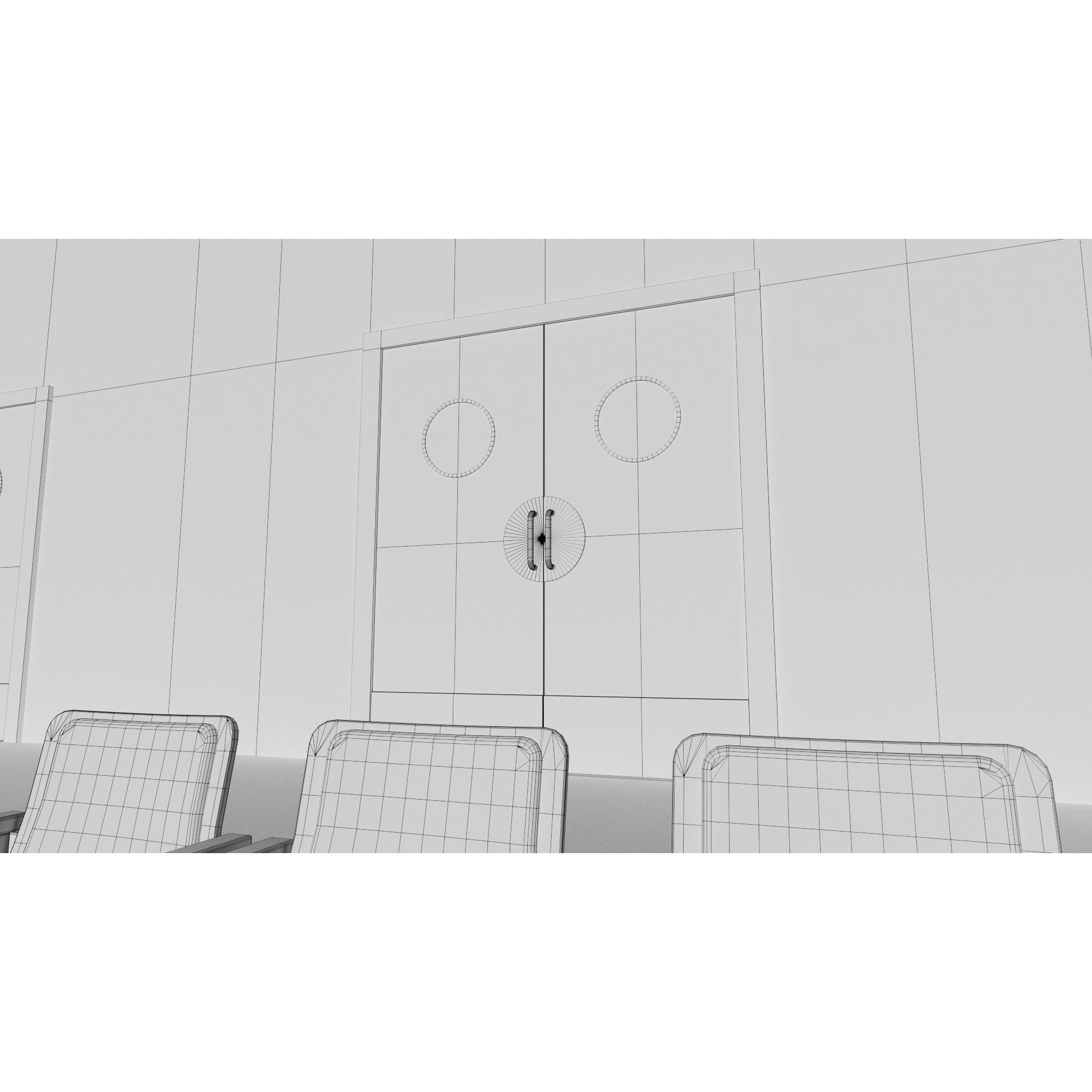 Classic Movie Theater Interior 3D Model – High Poly PBR Asset, FBX - View 27