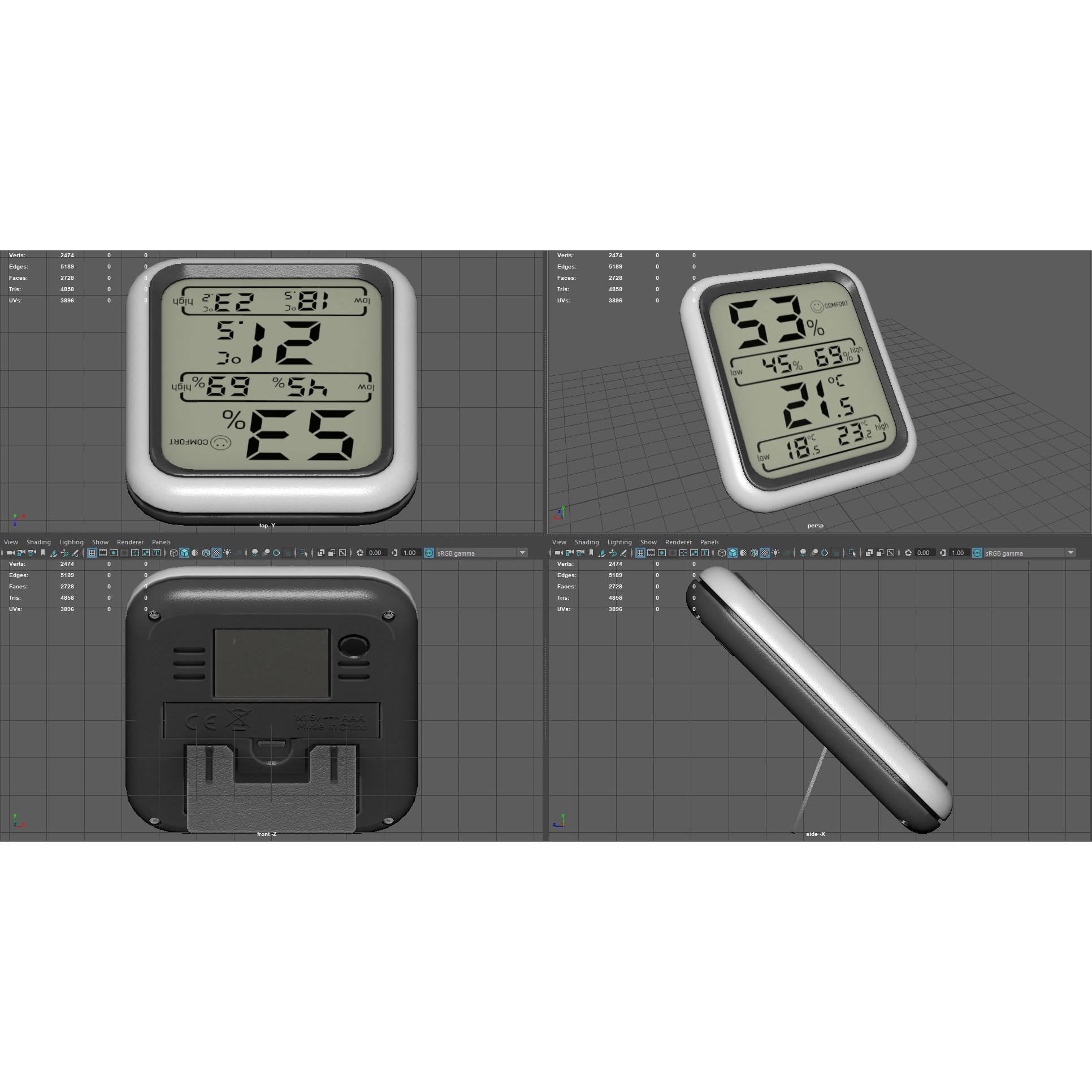 Weather Station 3D Model – Low Poly PBR Asset, Multiple Formats - View 9