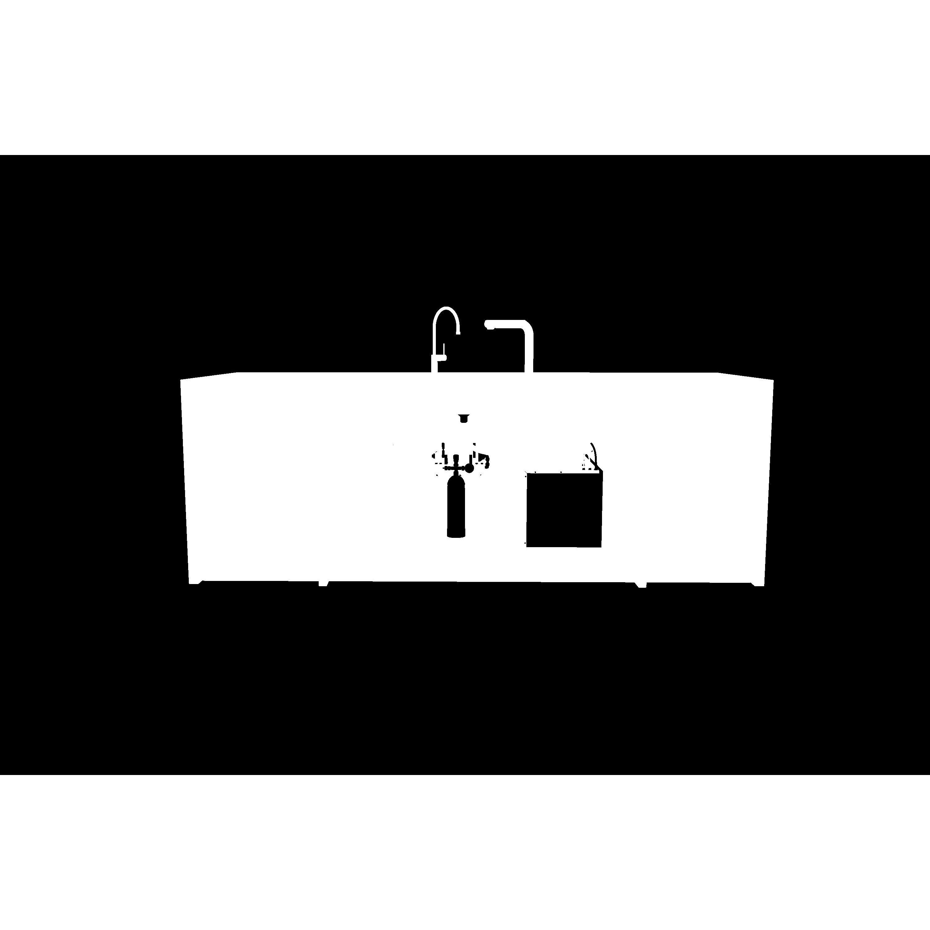 Kitchen Counter 3D Model – PBR Low Poly with Water Filter, FBX - View 13