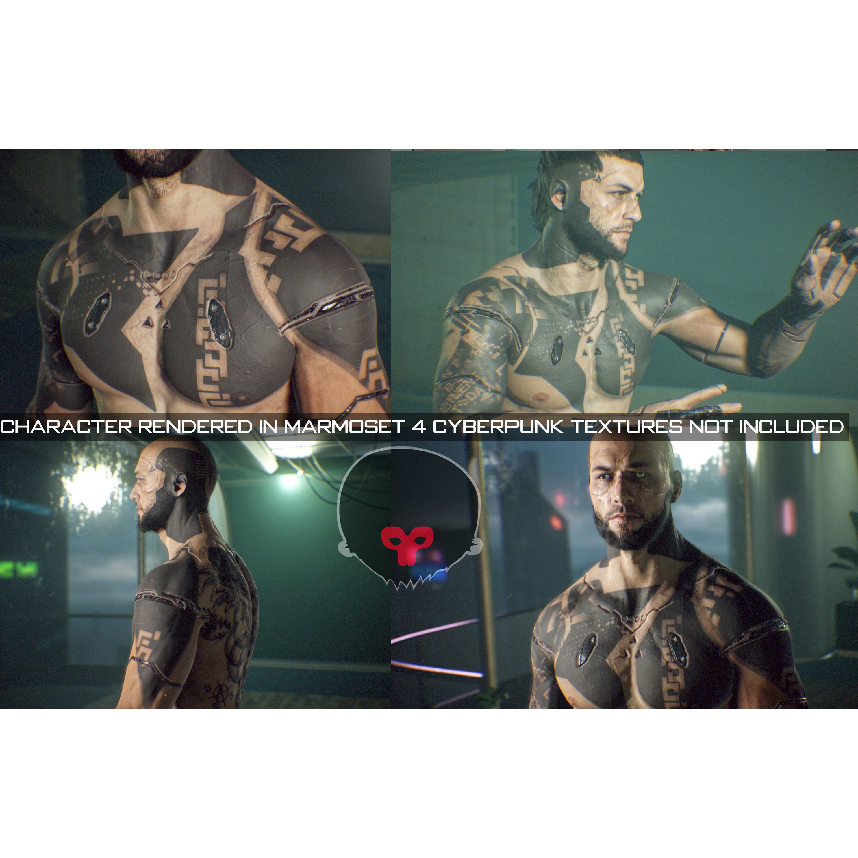 Lifelike Male Base - Low-Poly Game-Ready 3D Model - View 28