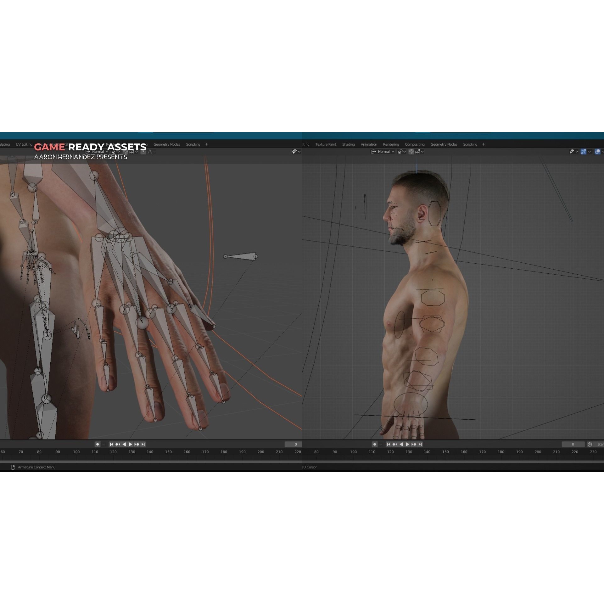 Lifelike Male Base - Low-Poly Game-Ready 3D Model - View 31