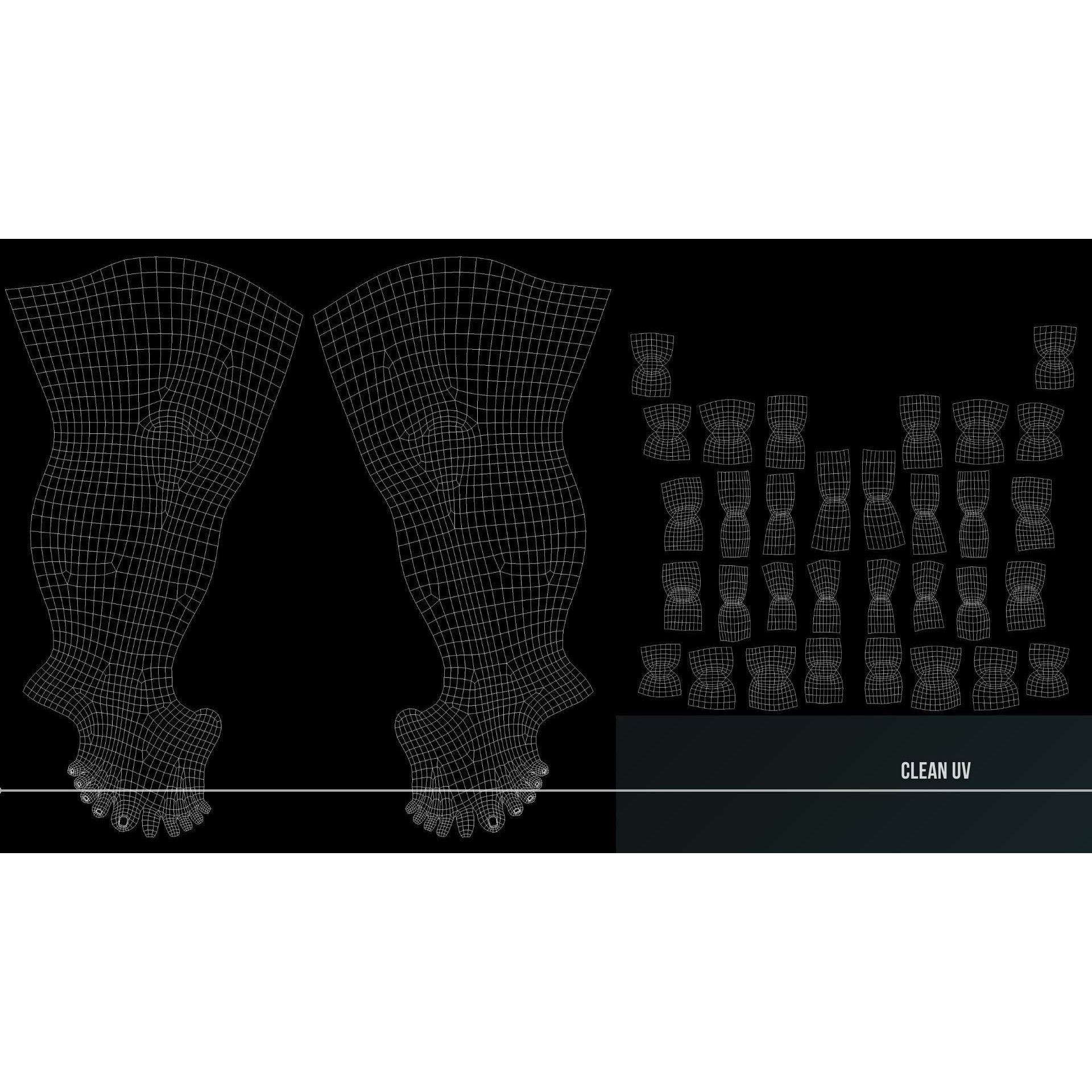 Lifelike Male Base - Low-Poly Game-Ready 3D Model - View 43