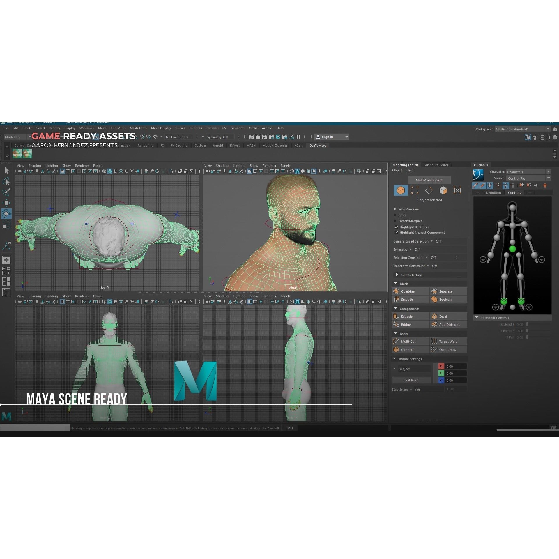 Lifelike Male Base - Low-Poly Game-Ready 3D Model - View 6