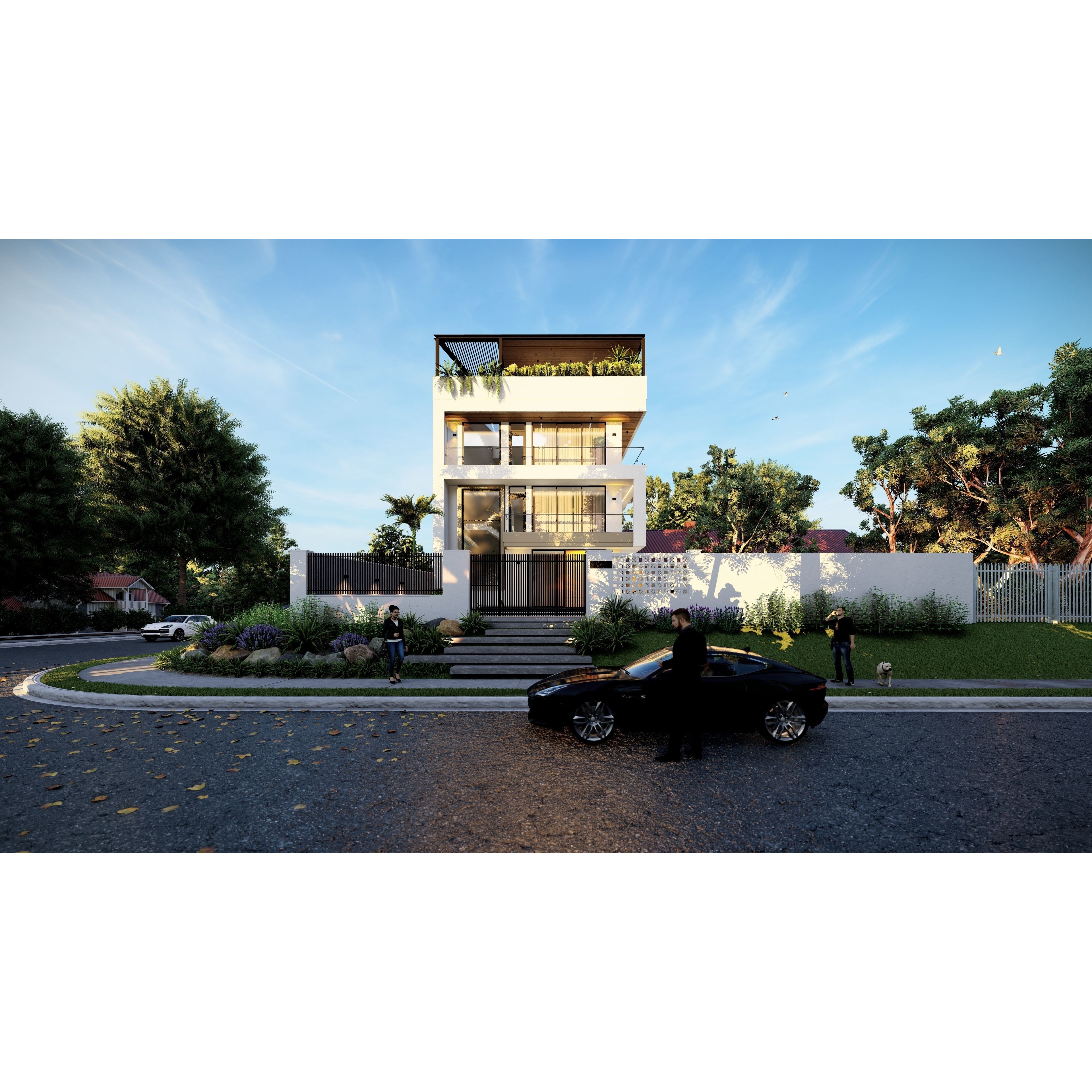 QD Living Room - Fully Textured Interior 3D Model - View 10