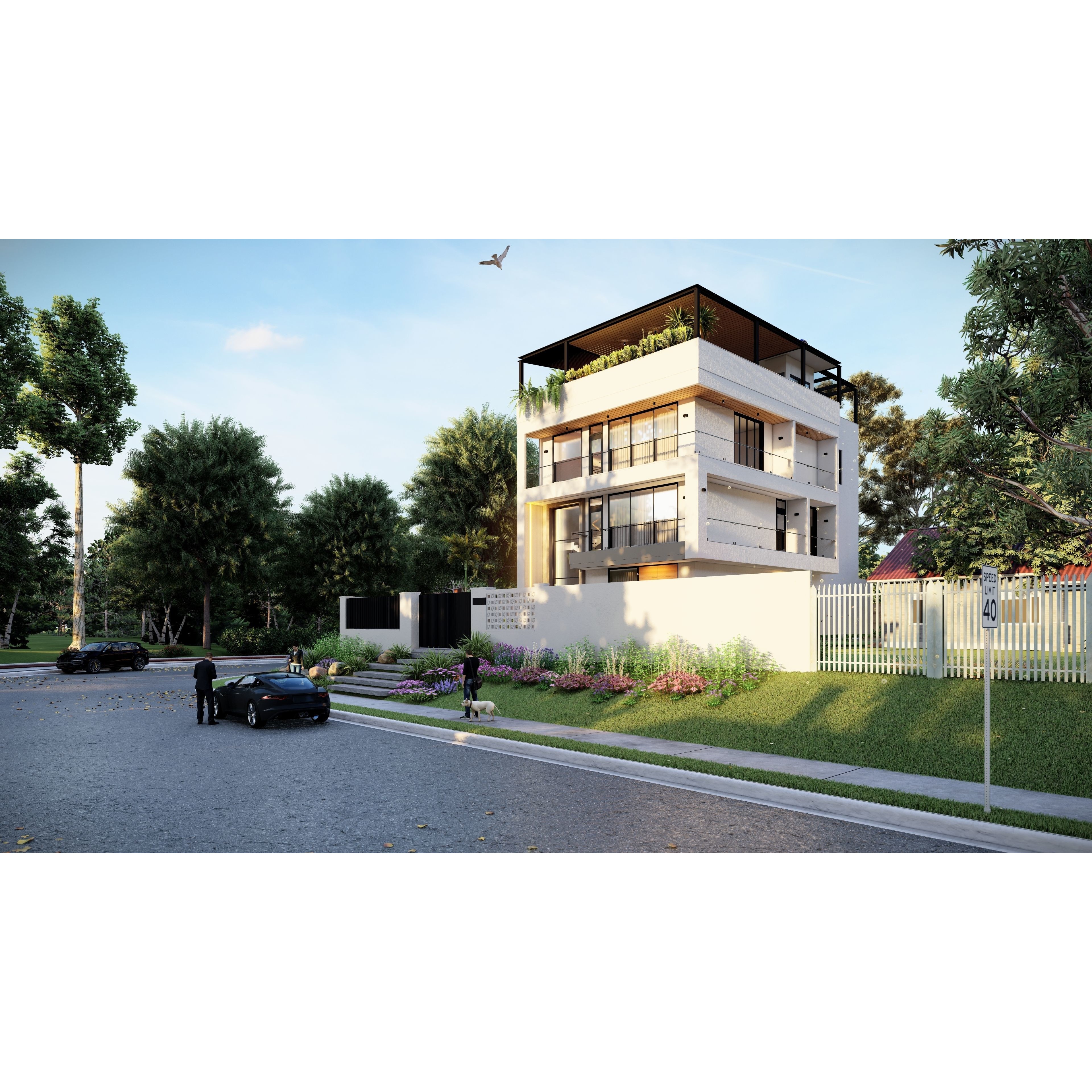 QD Living Room - Fully Textured Interior 3D Model - View 11