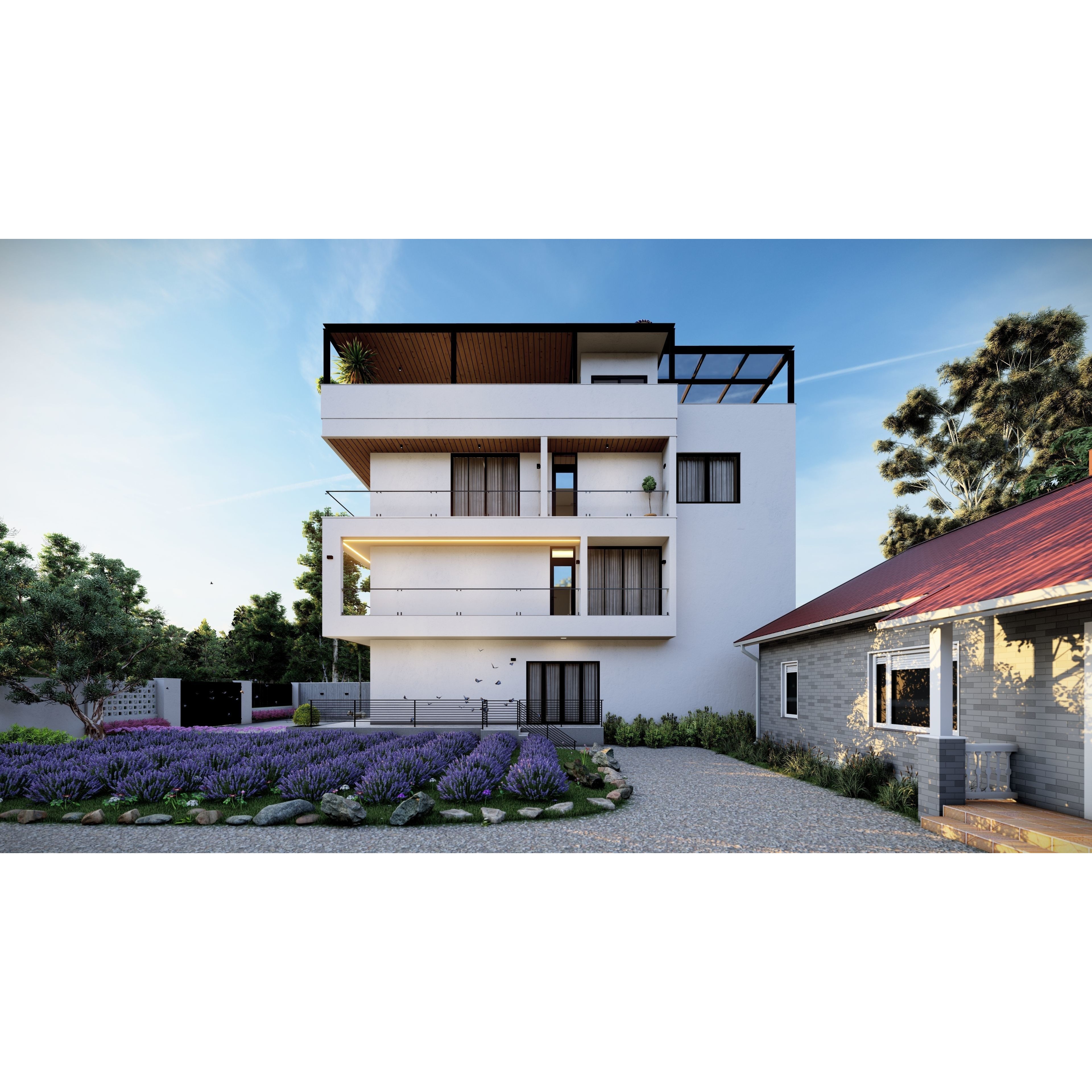 QD Living Room - Fully Textured Interior 3D Model - View 12