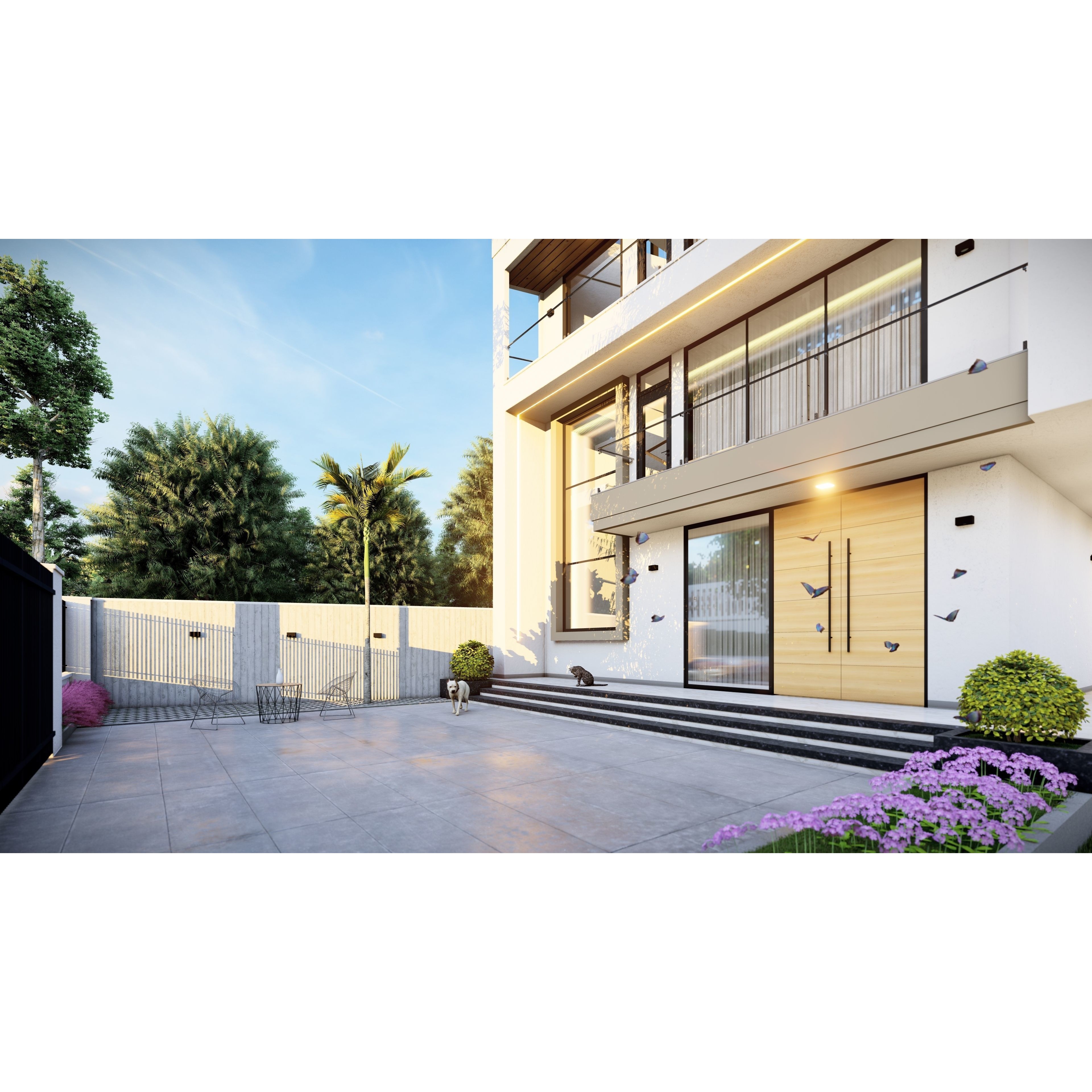 QD Living Room - Fully Textured Interior 3D Model - View 13