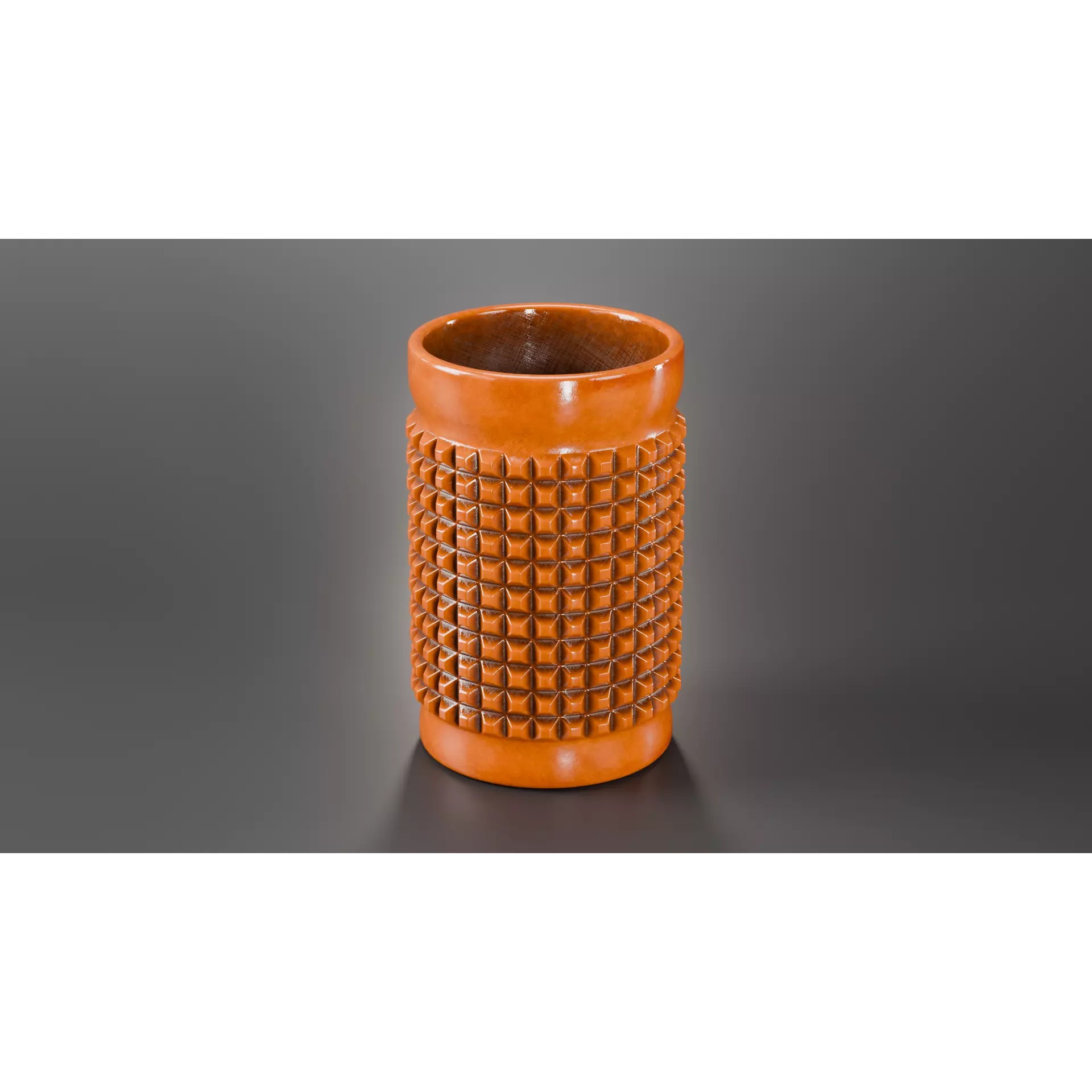 Faceted Design Cup 3D Model – High Poly PBR Kitchenware, FBX, Blender - View 2