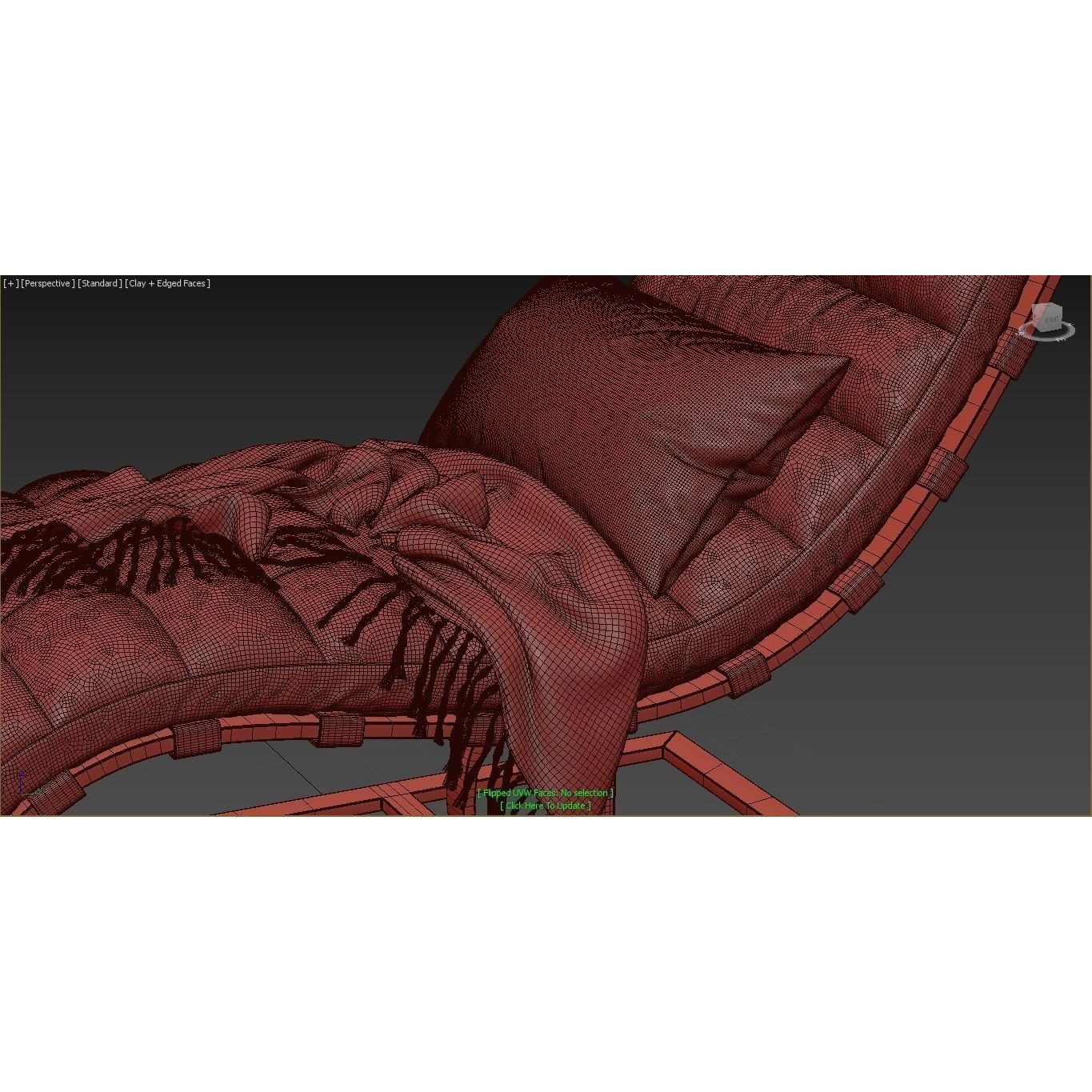 RH Chaise Long Armchair 3D Model – High Poly PBR Furniture, FBX