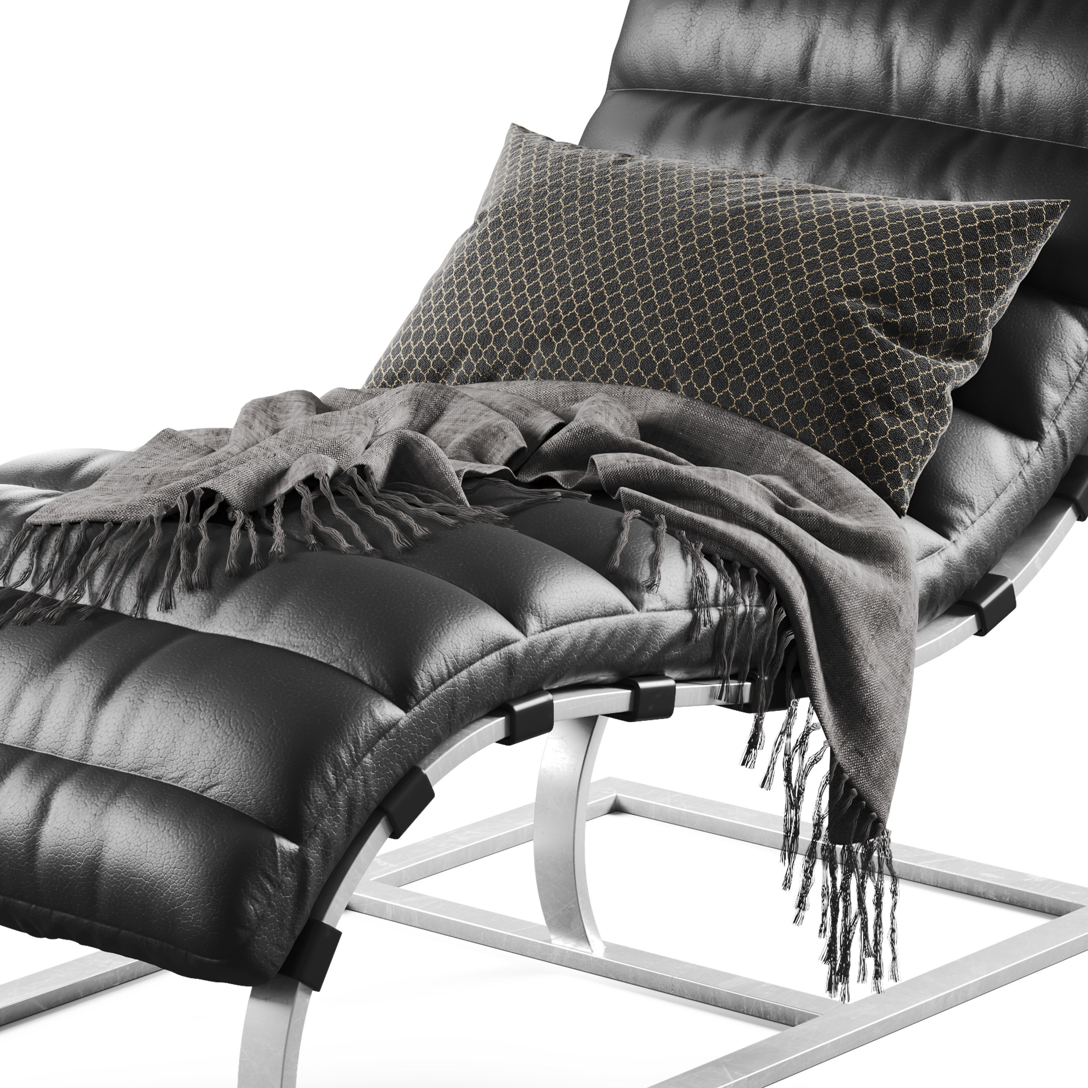 RH Chaise Long Armchair 3D Model – High Poly PBR Furniture, FBX - View 4
