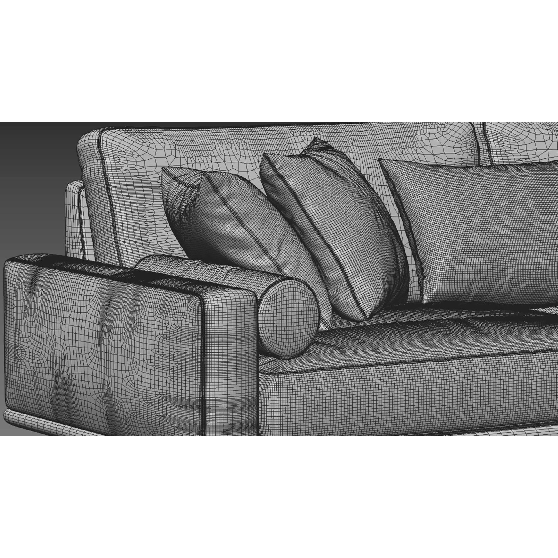BoConcept Carlton Sofa 3D Model – Scandinavian Design, V-Ray & Corona Formats