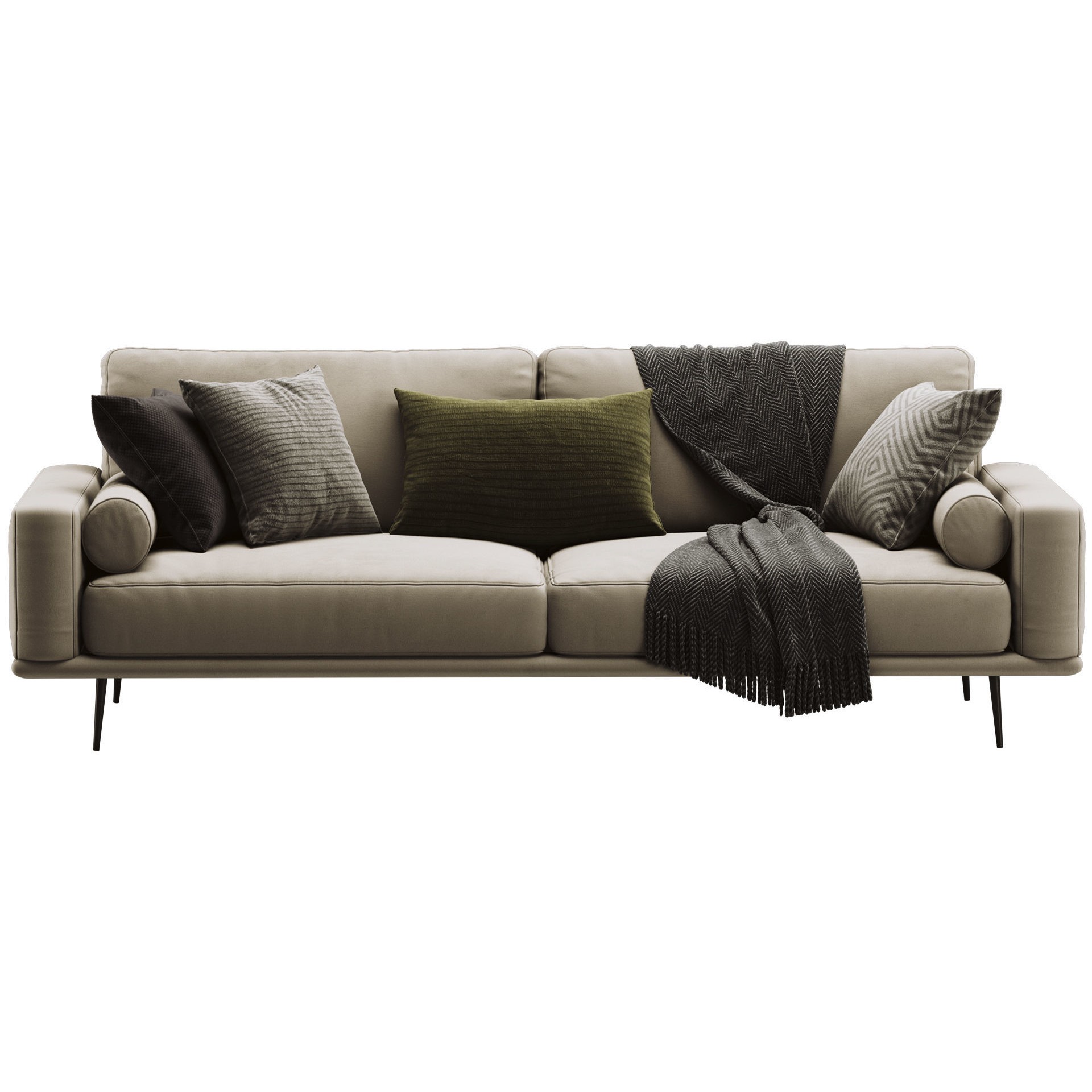 BoConcept Carlton Sofa 3D Model – Scandinavian Design, V-Ray & Corona Formats - View 7