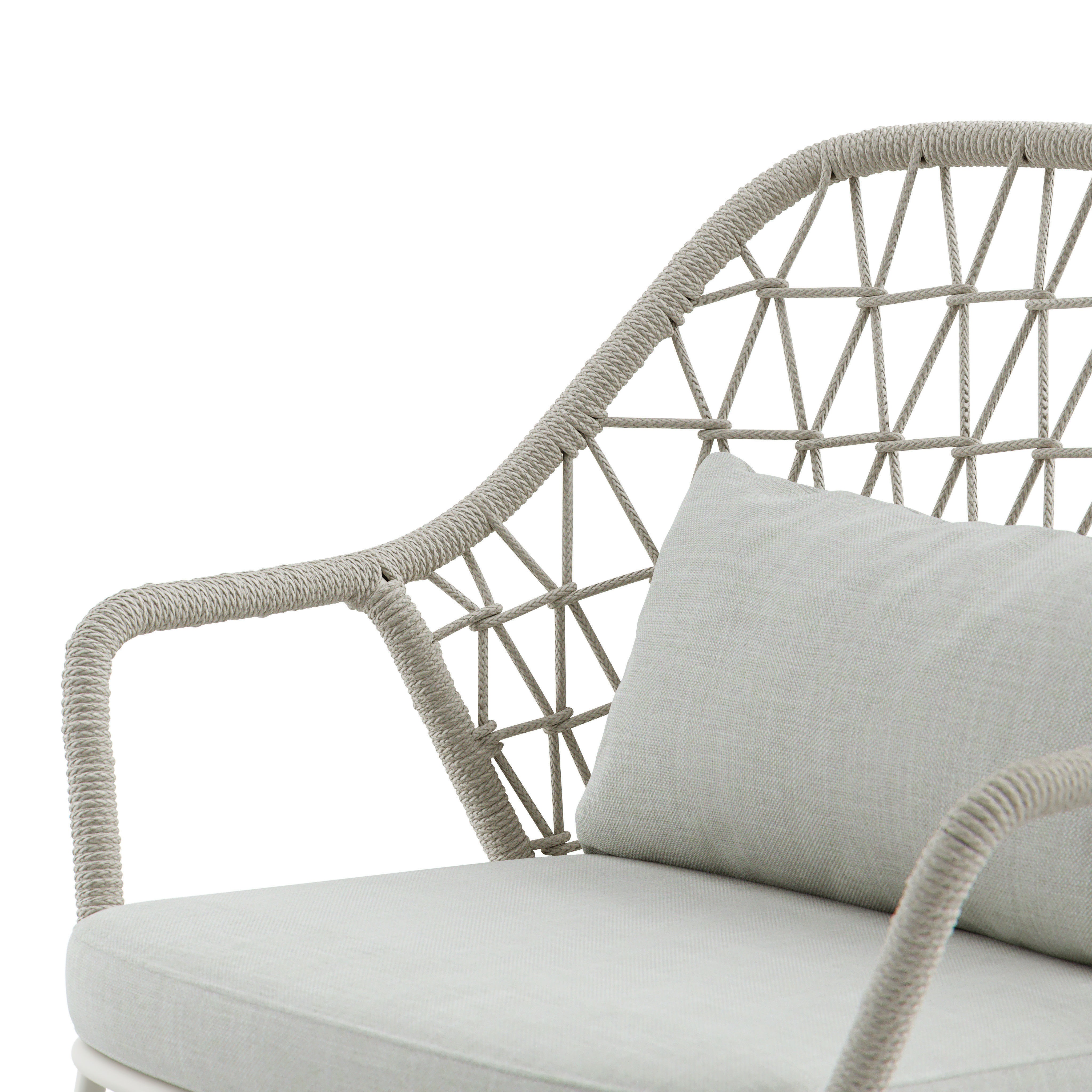 Woven Lounge Armchair 3D Model – Outdoor Garden Furniture, FBX - View 5