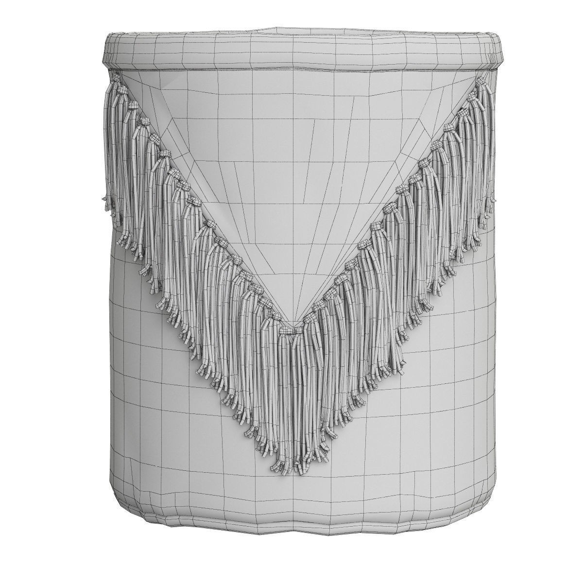 Wicker Baskets 3D Model – Set of Four Decorative Storage Baskets, FBX, OBJ - View 10