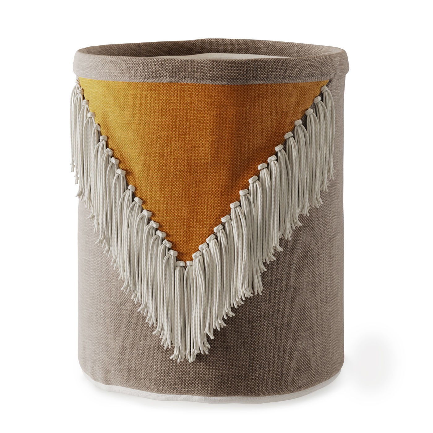 Wicker Baskets 3D Model – Set of Four Decorative Storage Baskets, FBX, OBJ - View 5