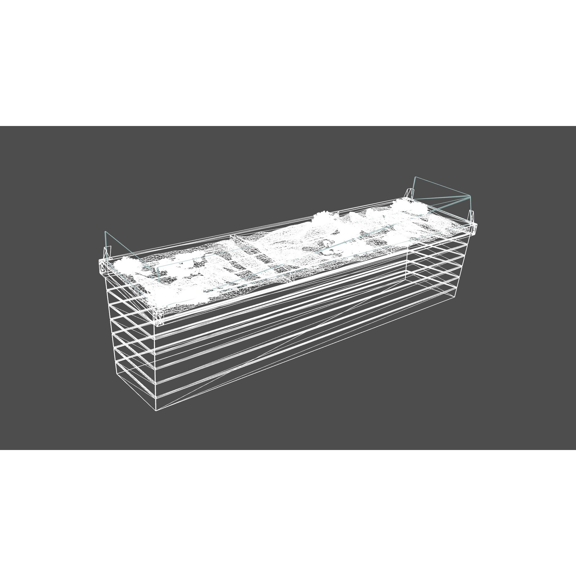 Seafood Stand 3D Model – Low Poly PBR Game Asset, FBX - View 12