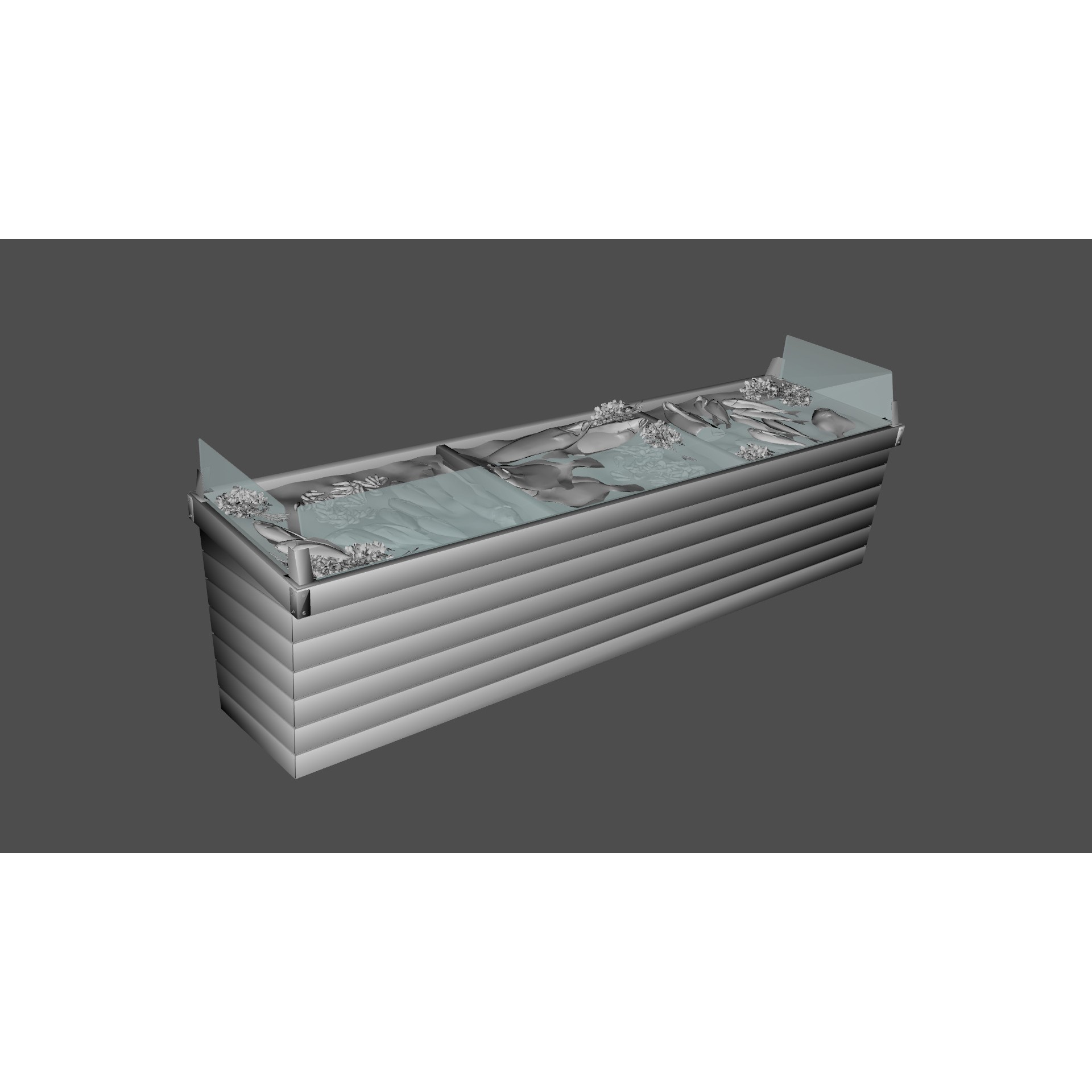 Seafood Stand 3D Model – Low Poly PBR Game Asset, FBX - View 13