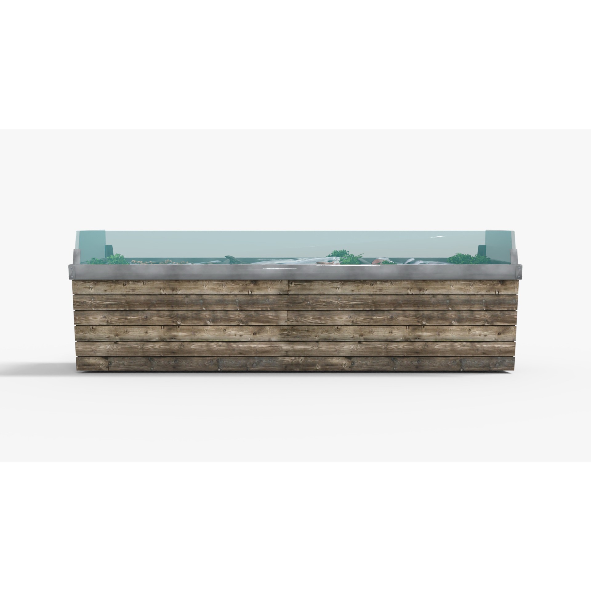 Seafood Stand 3D Model – Low Poly PBR Game Asset, FBX - View 8