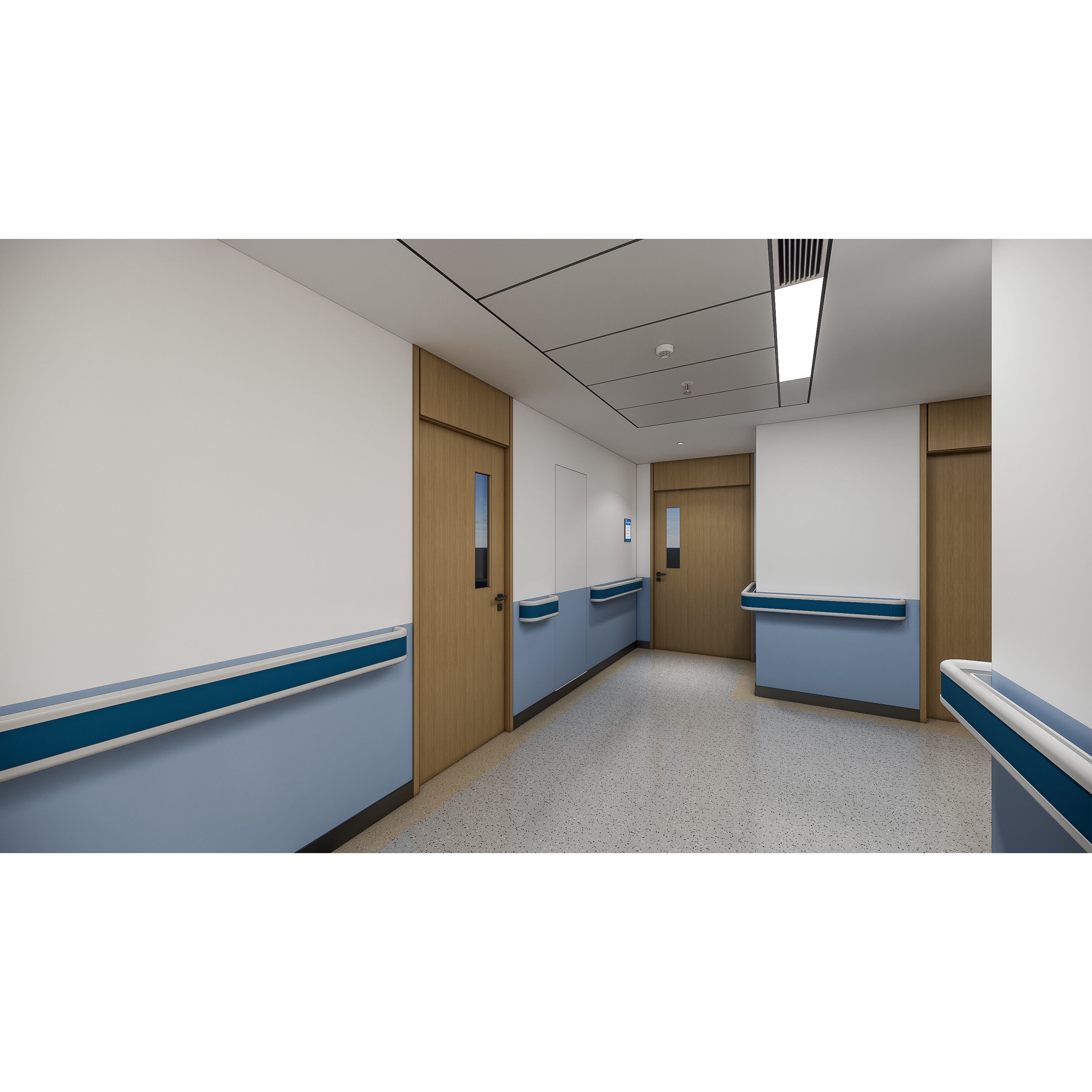 Hospital Lobby Reception Hall - Game-Ready 3D Model - View 13