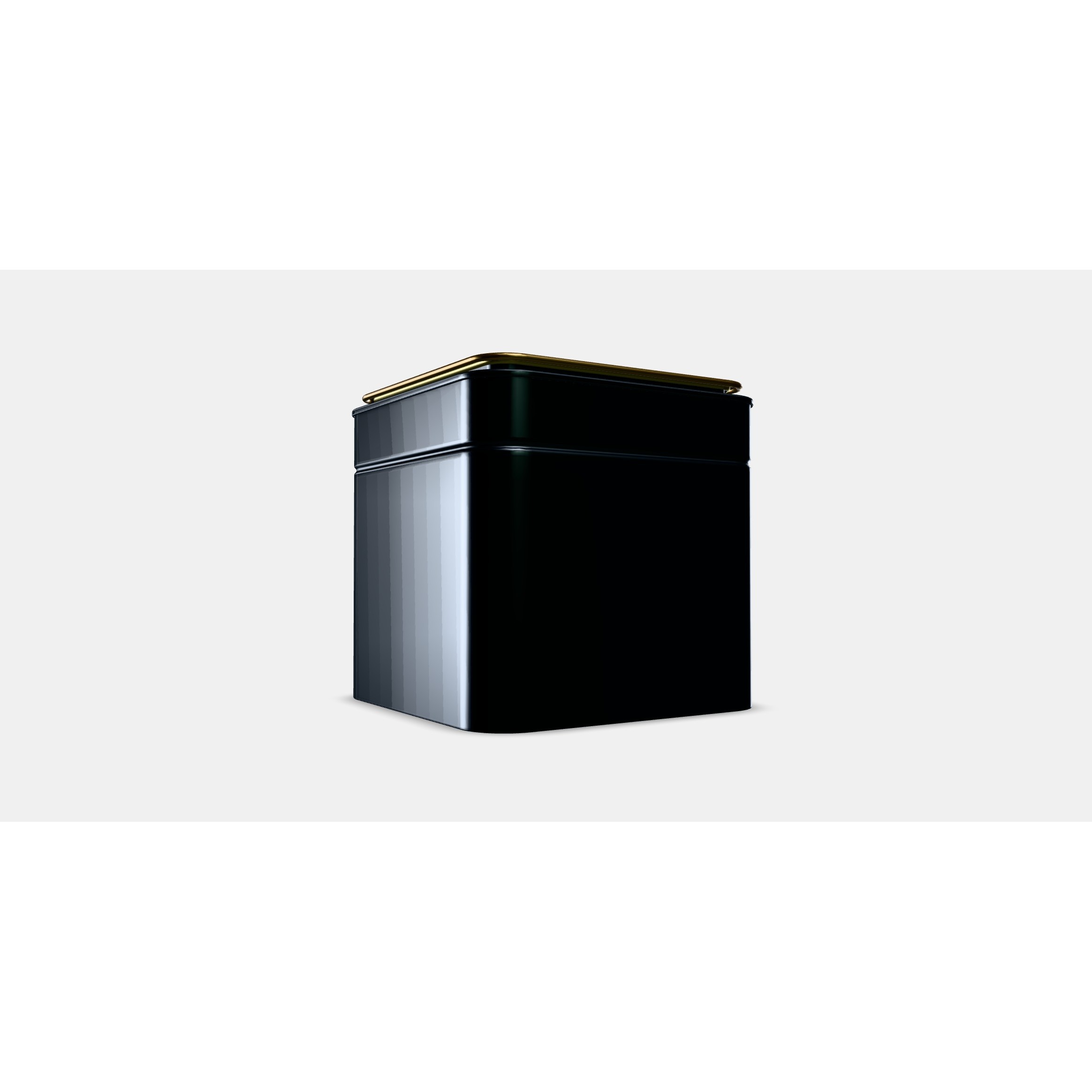 BLOMNING Coffee-Tea Tin 3D Model – Low Poly Kitchen Storage, FBX - View 3