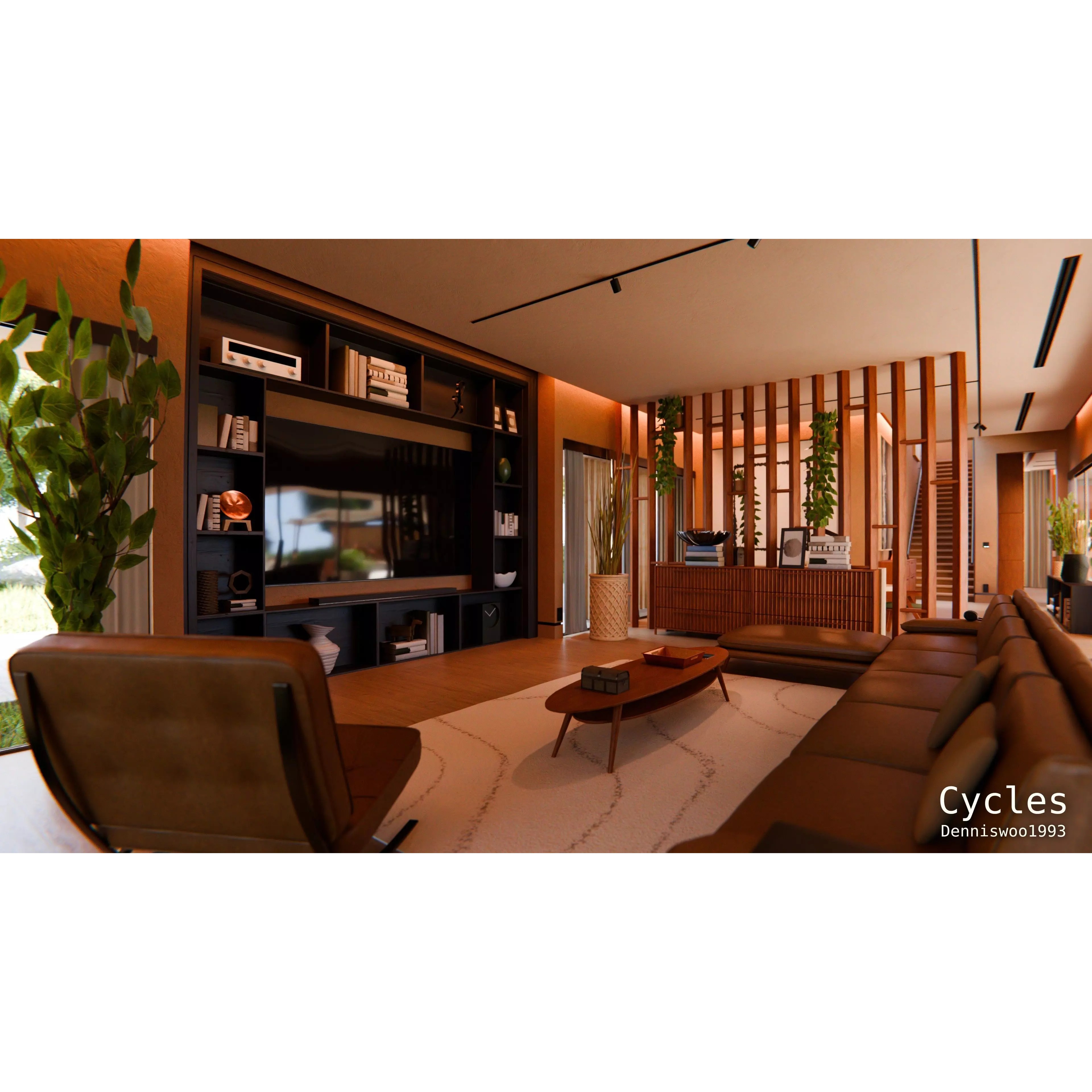 Modern Modular House 3D Model – High Quality Villa for Blender, FBX - View 10