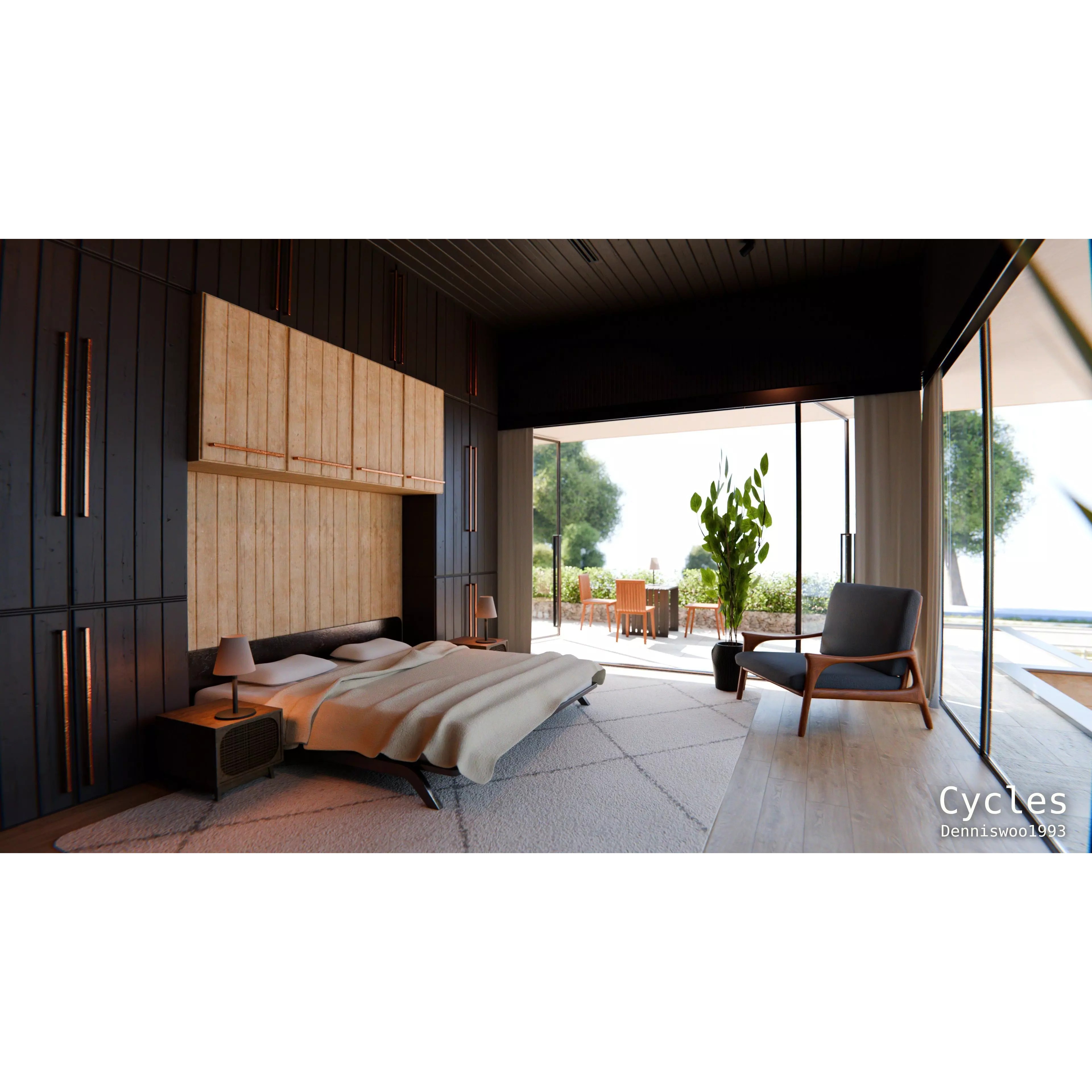 Modern Modular House 3D Model – High Quality Villa for Blender, FBX - View 11
