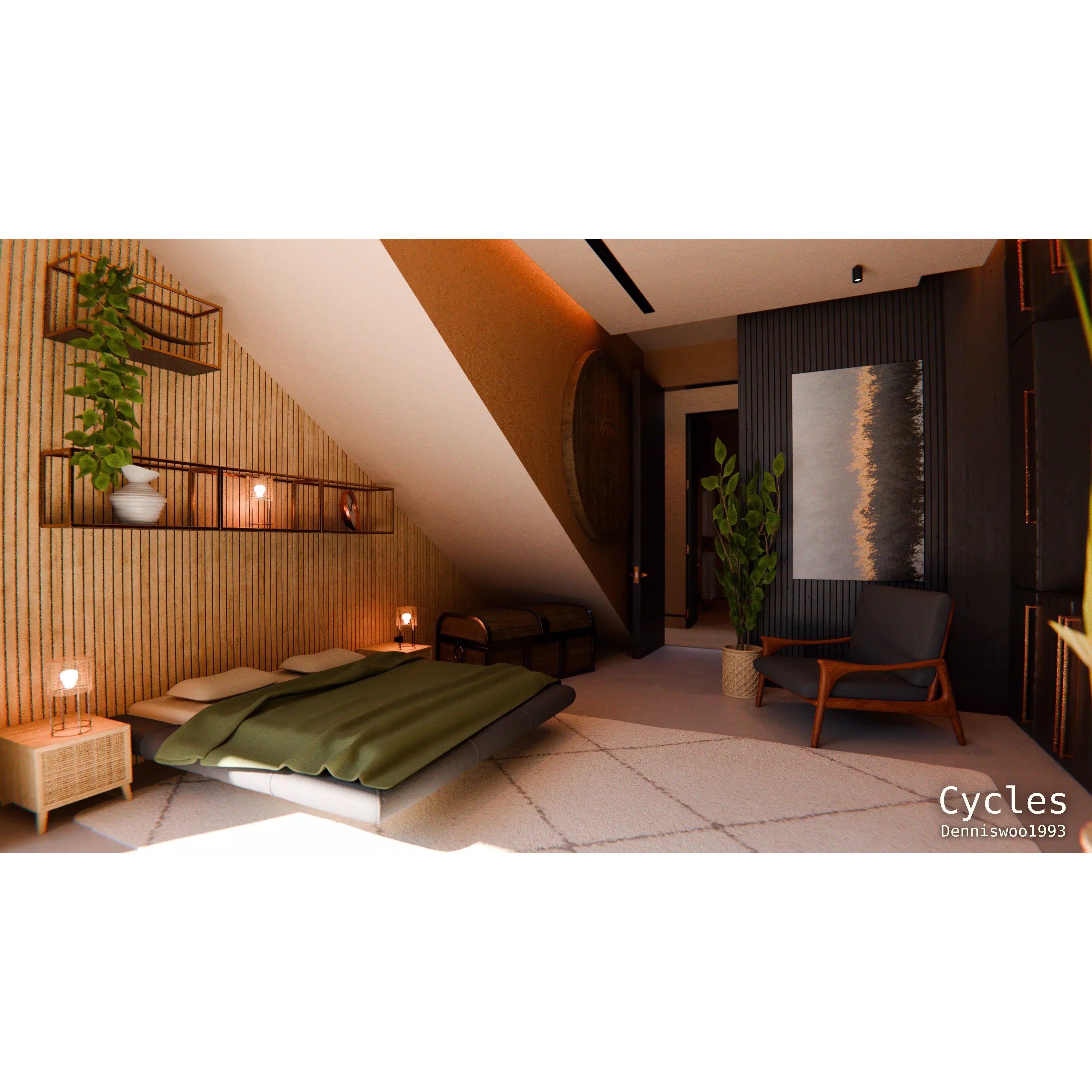 Modern Modular House 3D Model – High Quality Villa for Blender, FBX - View 14