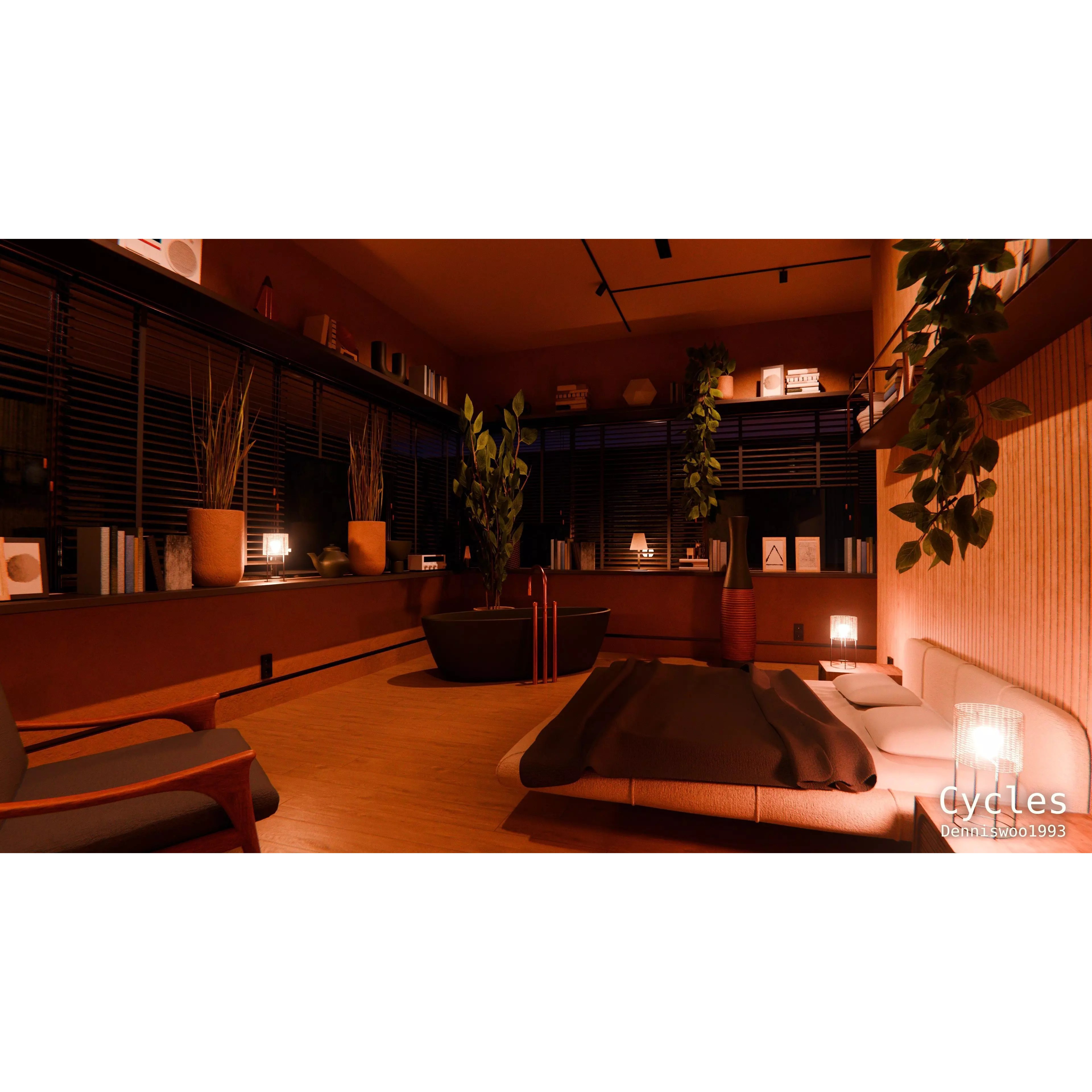 Modern Modular House 3D Model – High Quality Villa for Blender, FBX - View 15