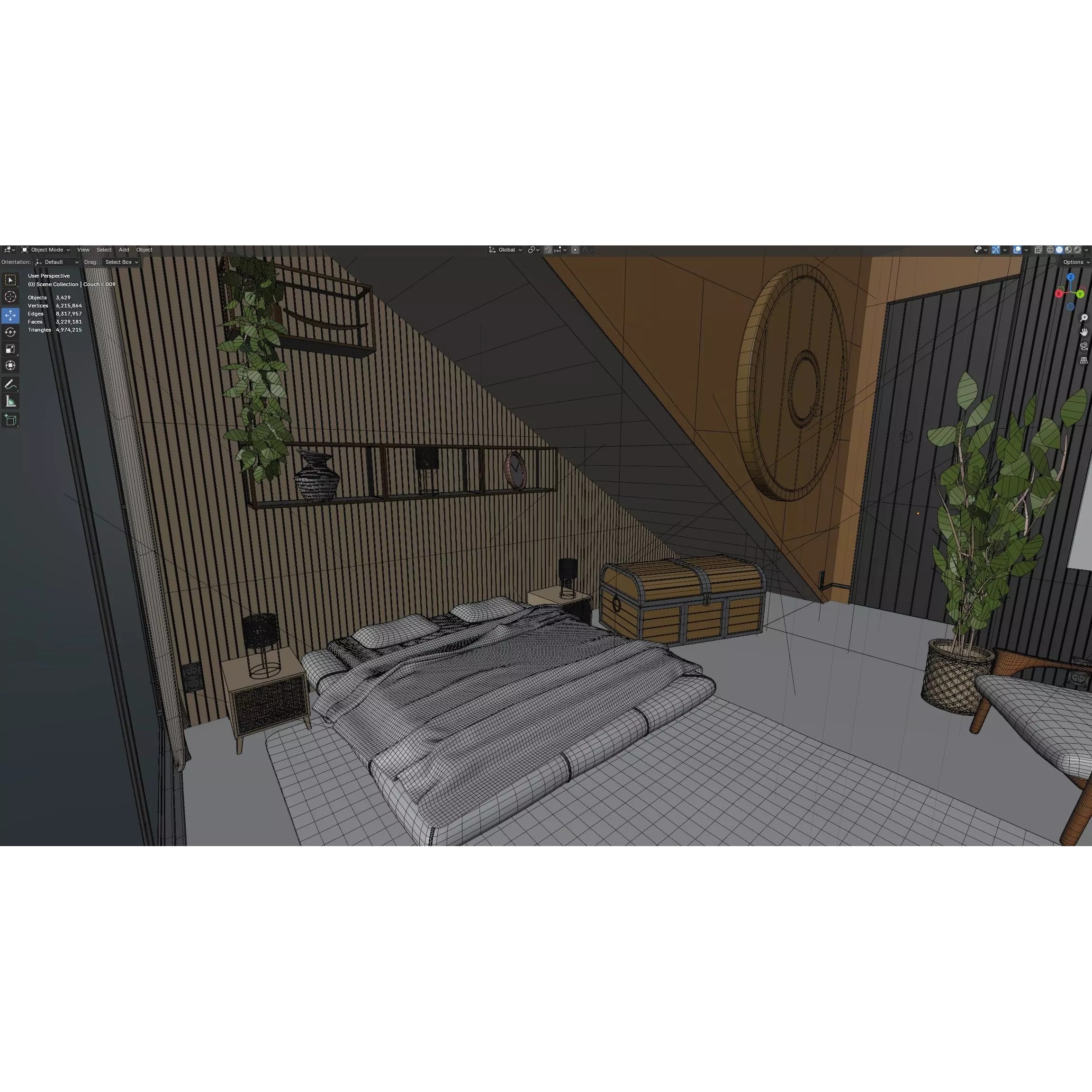 Modern Modular House 3D Model – High Quality Villa for Blender, FBX - View 22