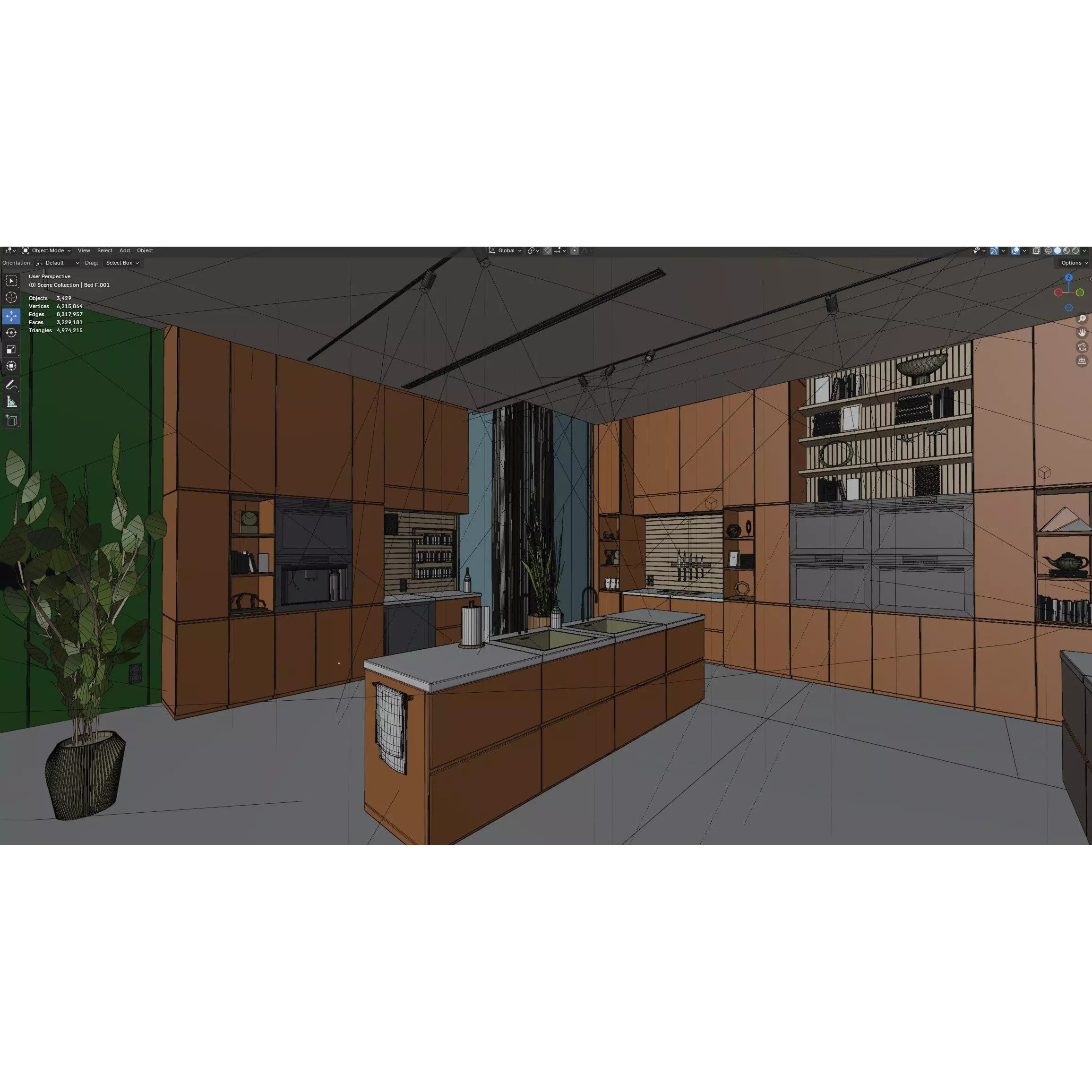 Modern Modular House 3D Model – High Quality Villa for Blender, FBX - View 23