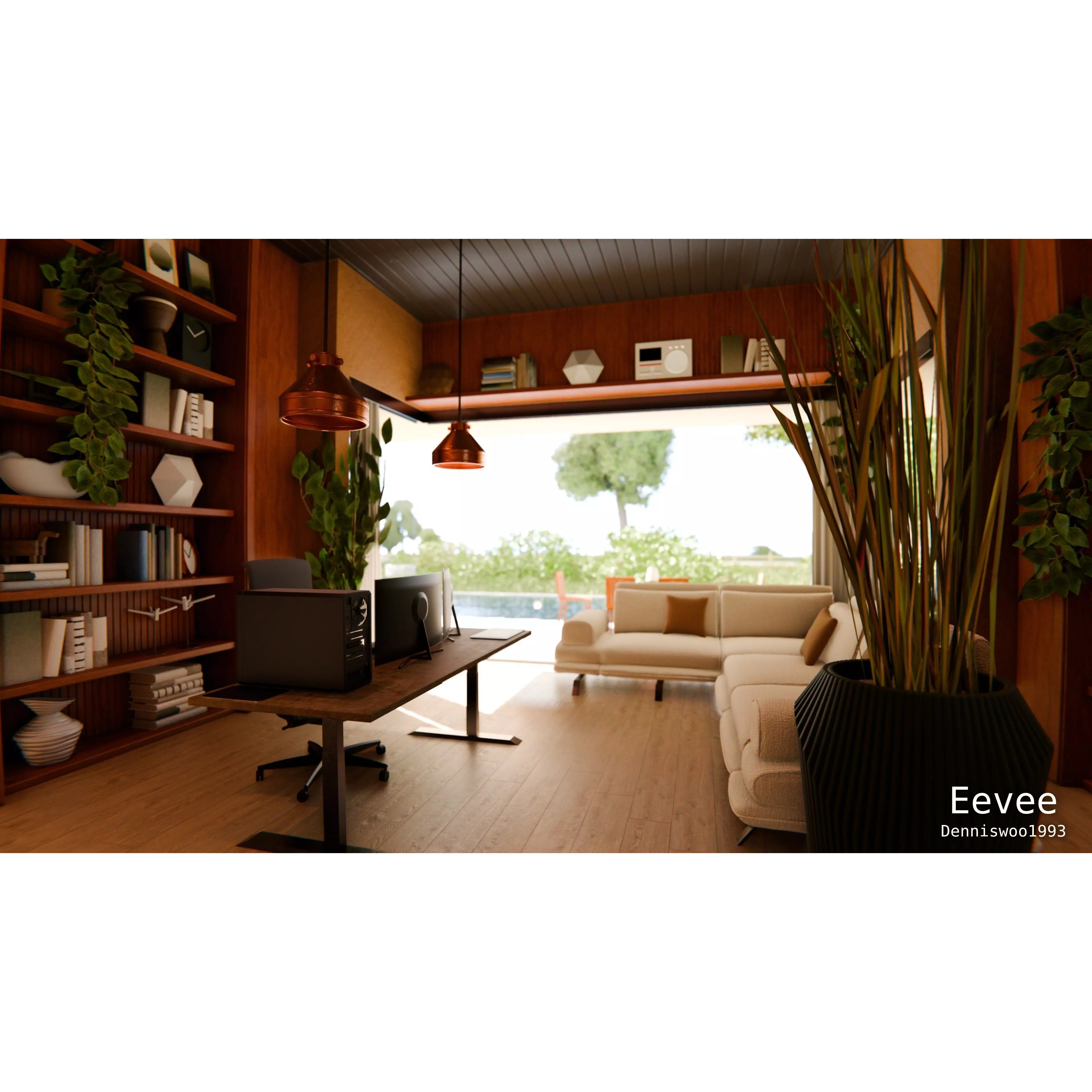 Modern Modular House 3D Model – High Quality Villa for Blender, FBX - View 6
