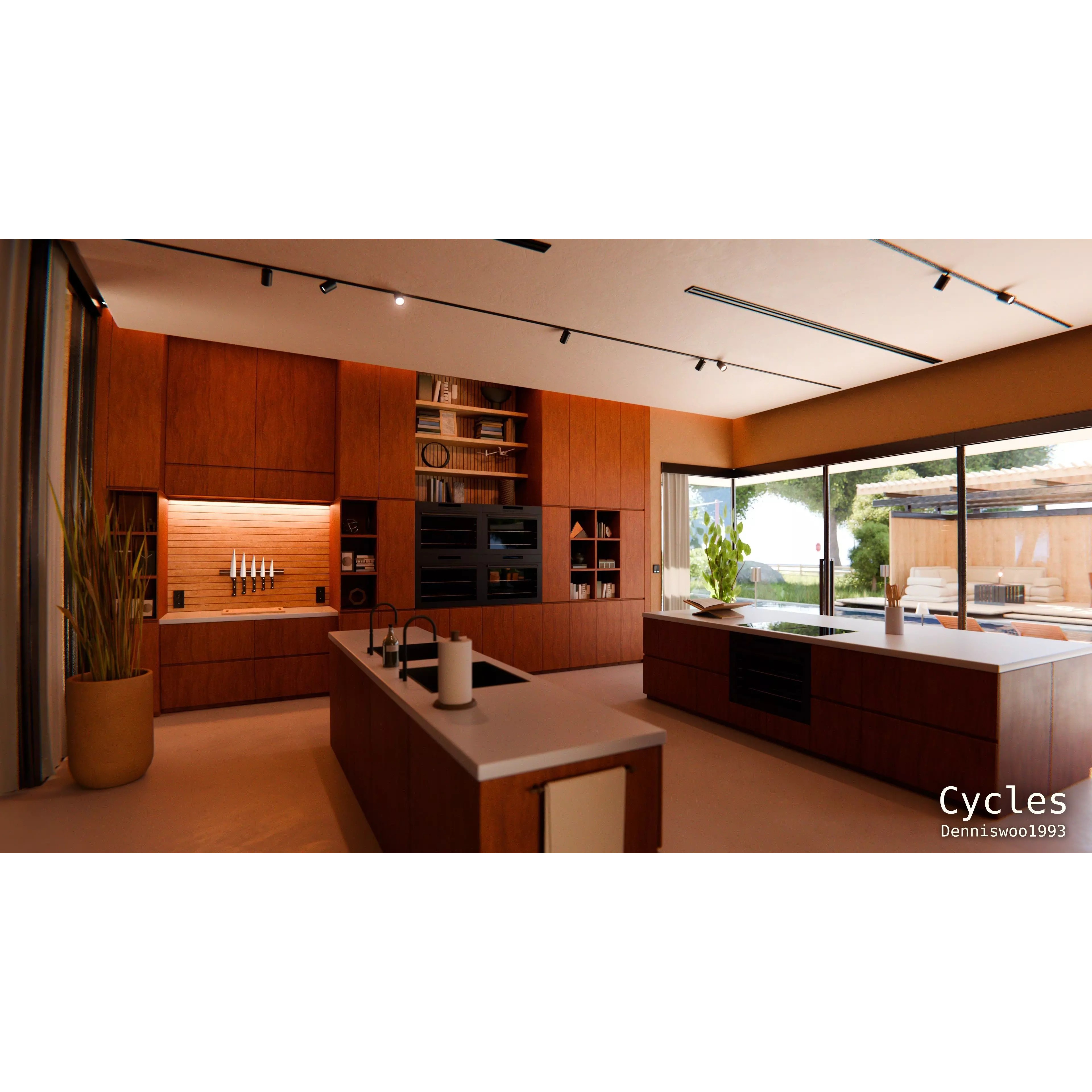 Modern Modular House 3D Model – High Quality Villa for Blender, FBX - View 8