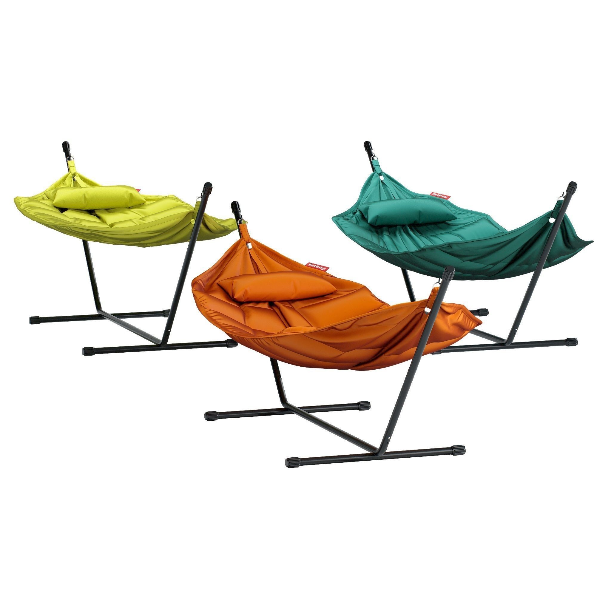 Headdemock Hammock Triple Set 3D Model – High Poly Outdoor Furniture, FBX, OBJ - View 10