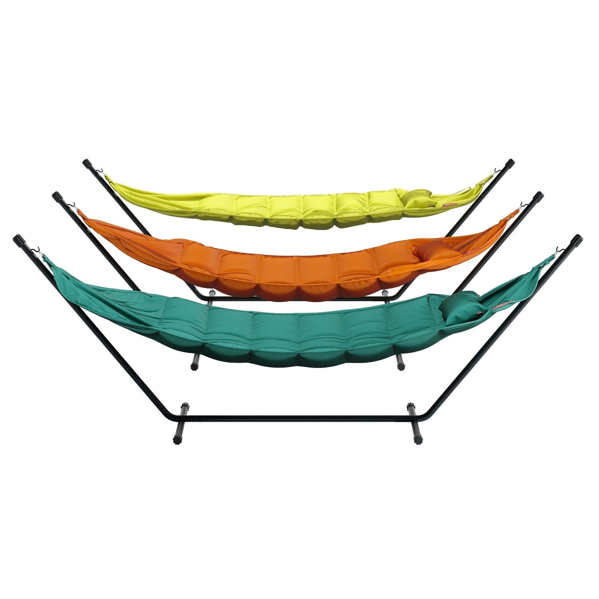 Headdemock Hammock Triple Set 3D Model – High Poly Outdoor Furniture, FBX, OBJ - View 8