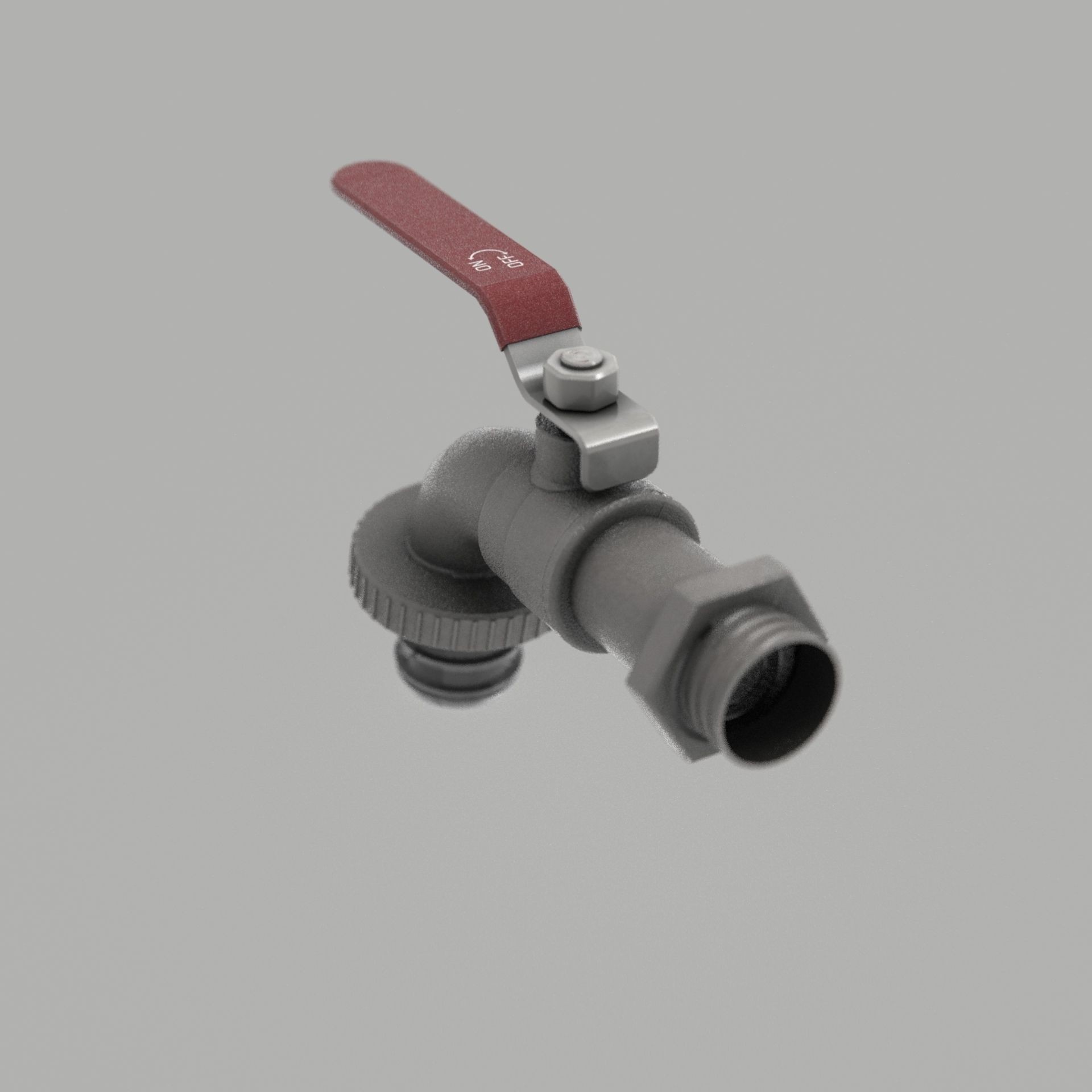 Garden Faucet 3D Model – Low Poly PBR Asset, FBX, OBJ, Blender - View 18