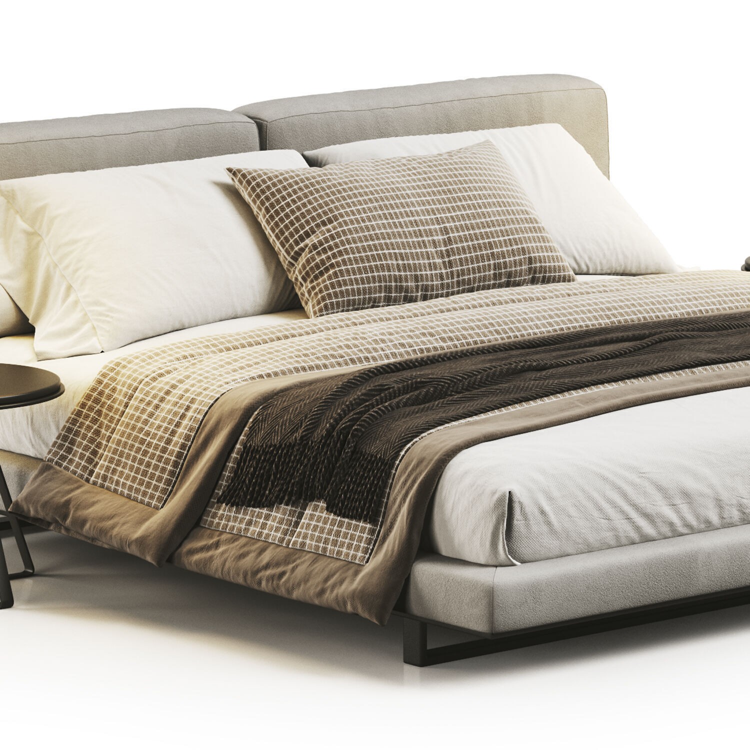 Alivar Echo Bed 3D Model – Modern Design, Rigged, V-Ray & Corona Formats - View 7