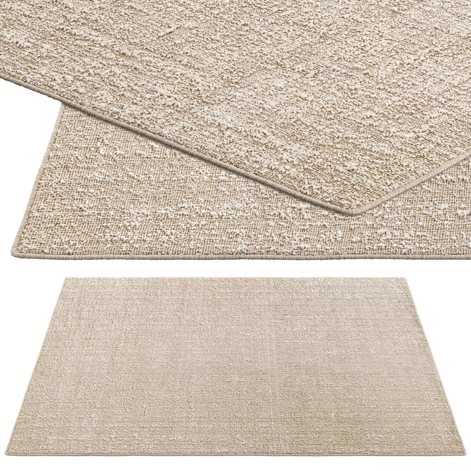 BoConcept Serge Rug 3D Model – Shaggy Textile Asset, PBR Textures - View 2