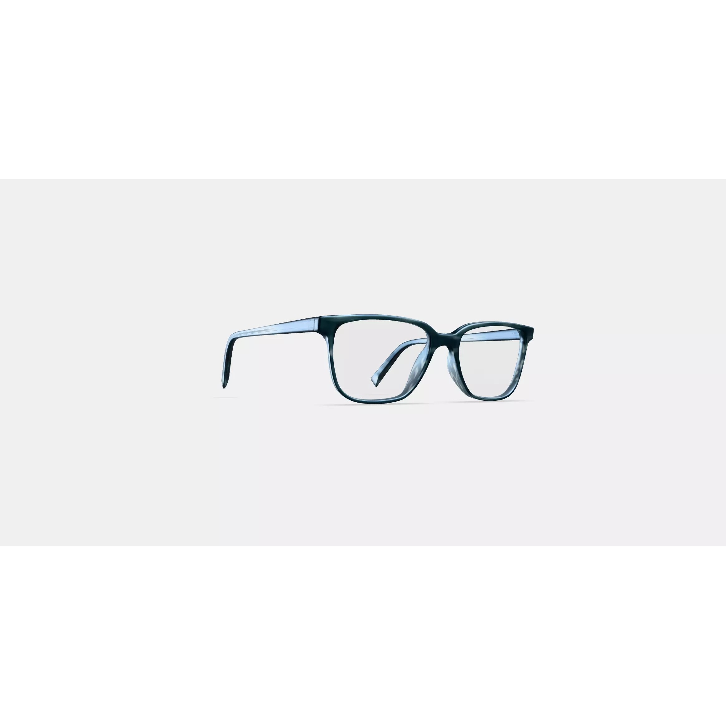 Hayden Low Bridge Fit Eyeglasses 3D Model – Stylish Striped Pacific Design - View 2