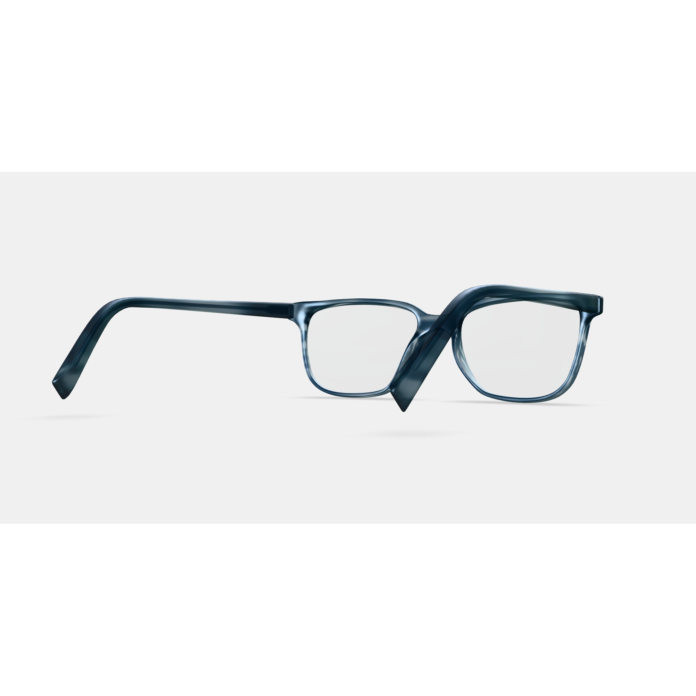 Hayden Low Bridge Fit Eyeglasses 3D Model – Stylish Striped Pacific Design - View 8