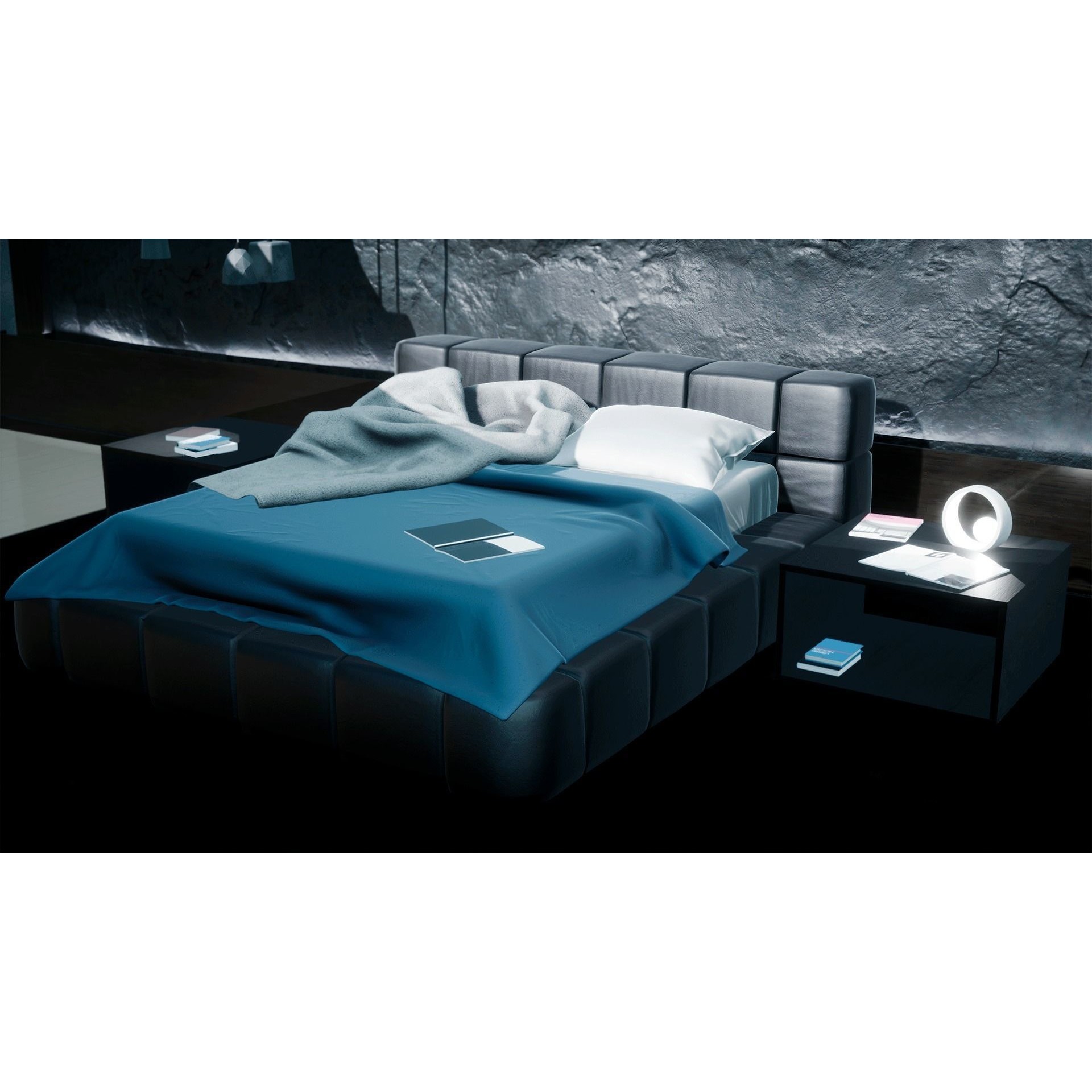 Modern House 3D Model – Game Ready Interior with PBR Textures, FBX