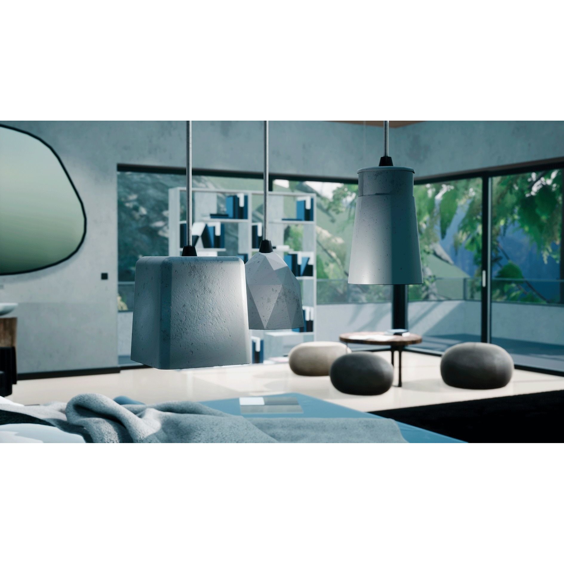 Modern House 3D Model – Game Ready Interior with PBR Textures, FBX - View 12