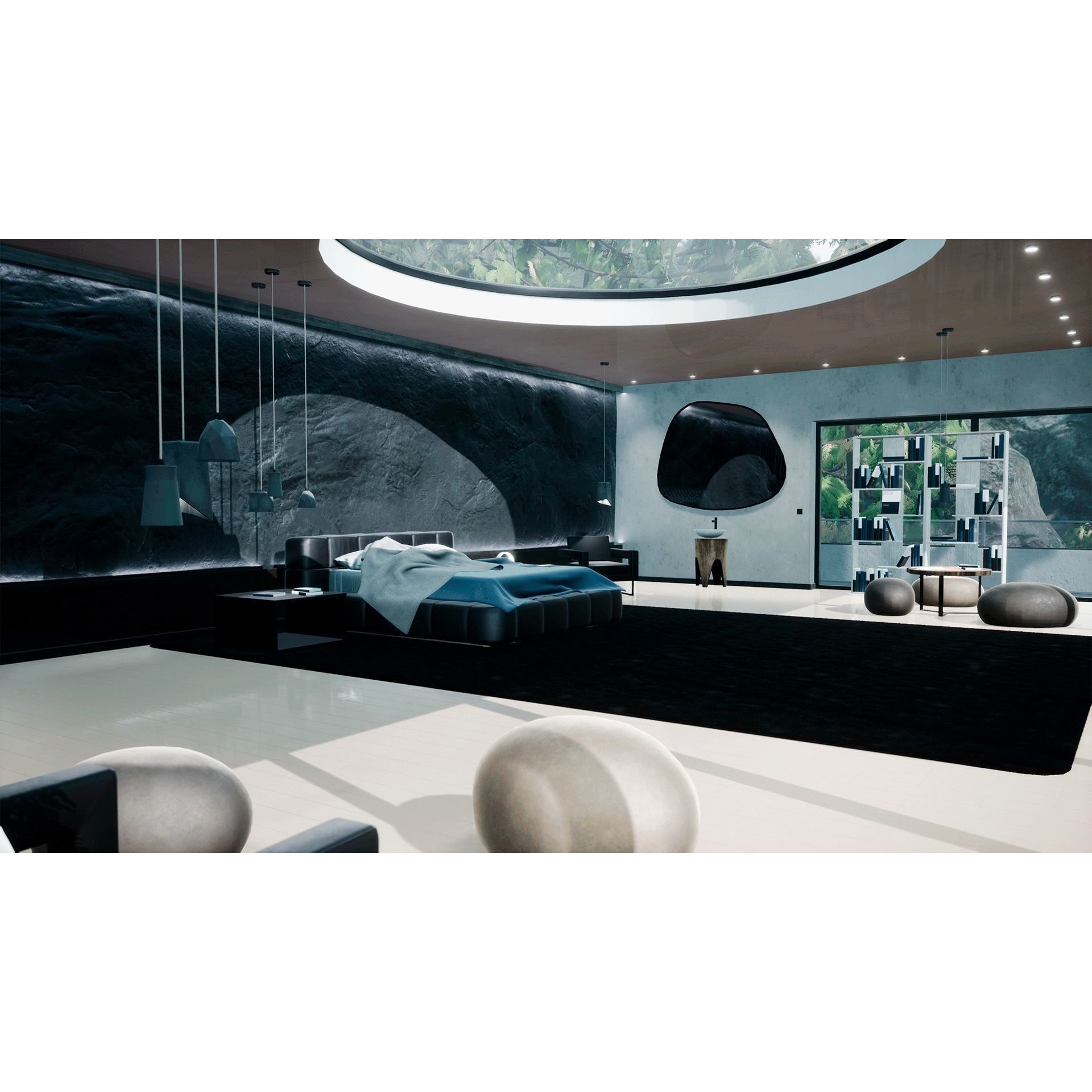 Modern House 3D Model – Game Ready Interior with PBR Textures, FBX - View 14