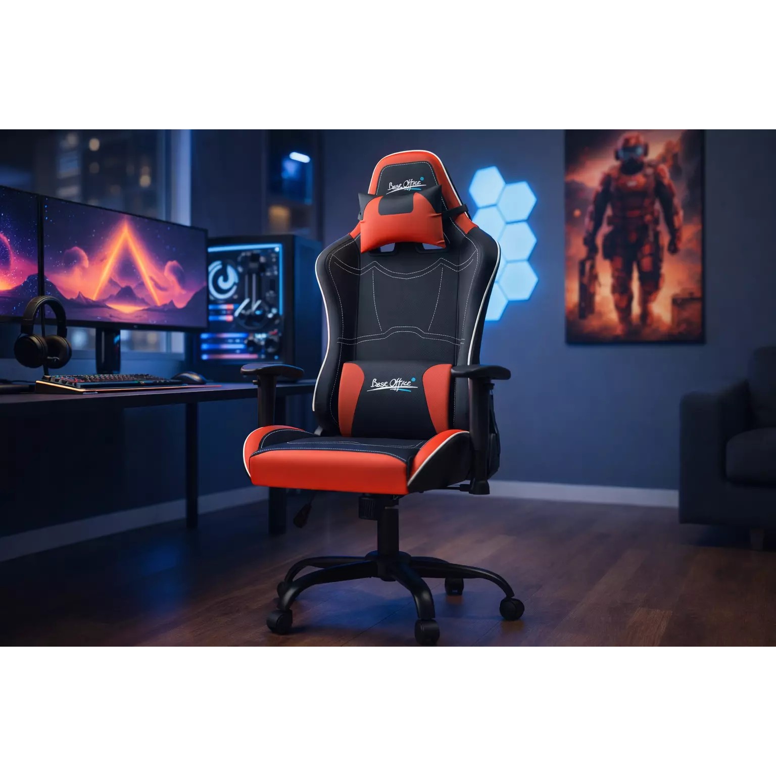 Ergonomic Gaming Chair - Game-Ready 3D Model - View 3