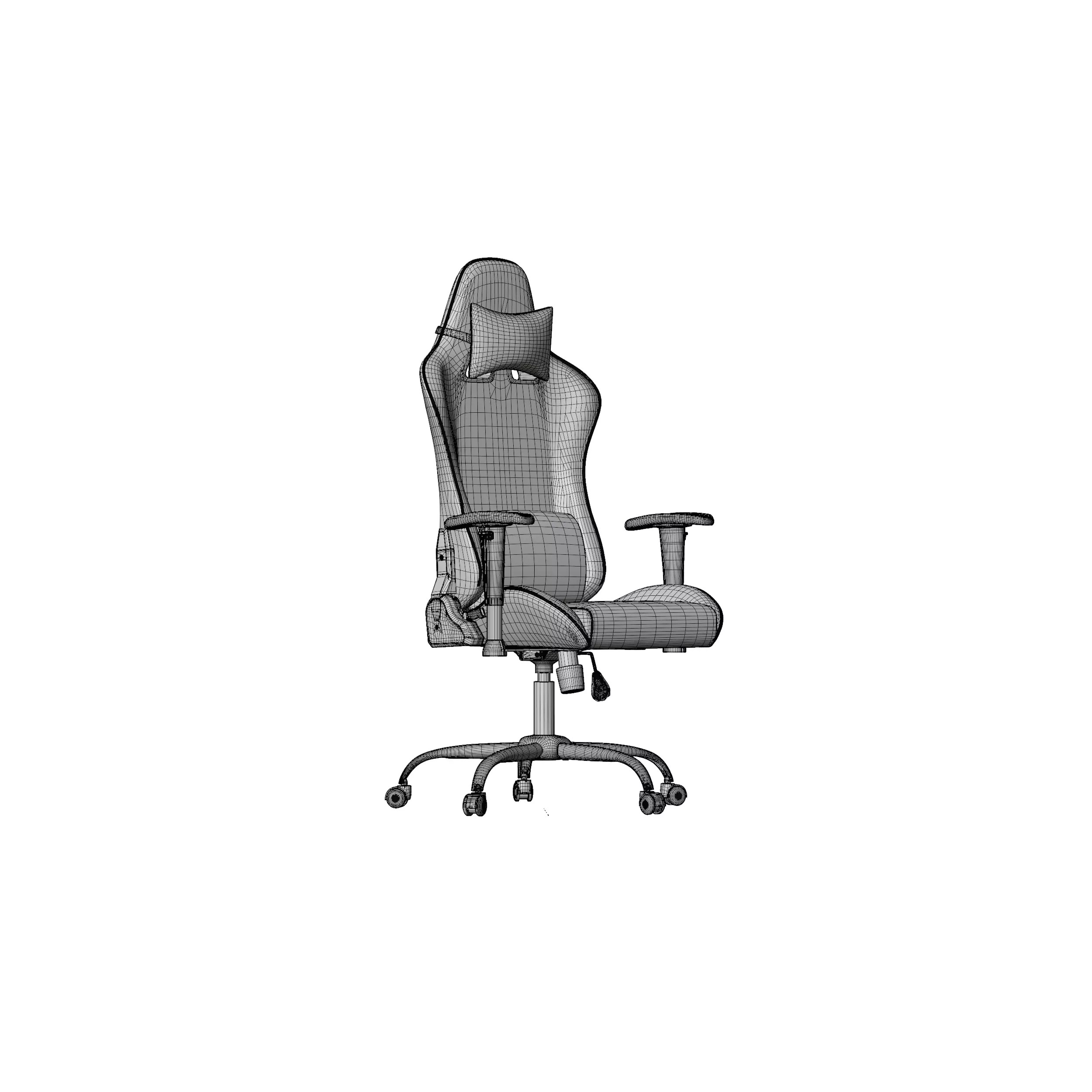 Ergonomic Gaming Chair - Game-Ready 3D Model - View 5