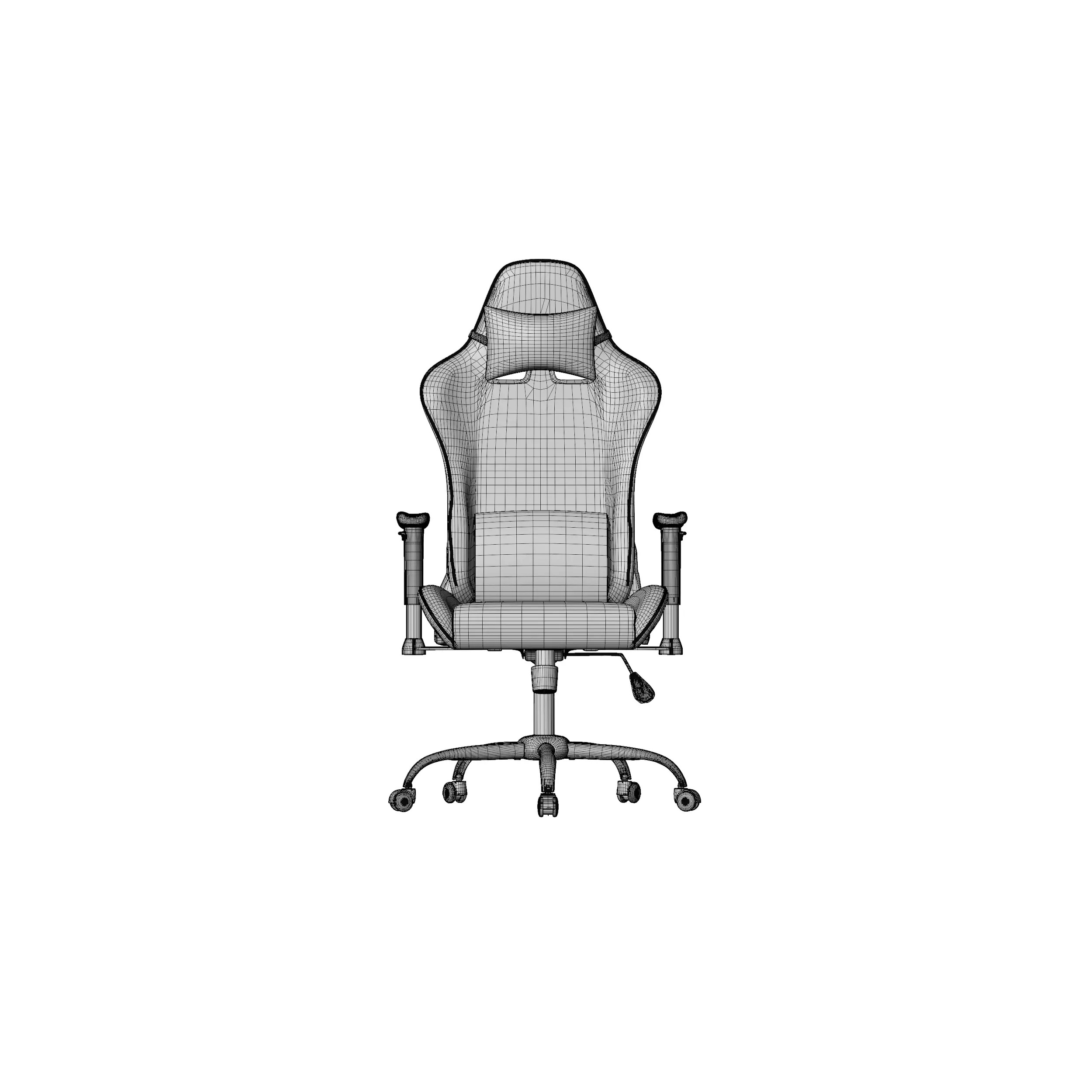 Ergonomic Gaming Chair - Game-Ready 3D Model - View 7