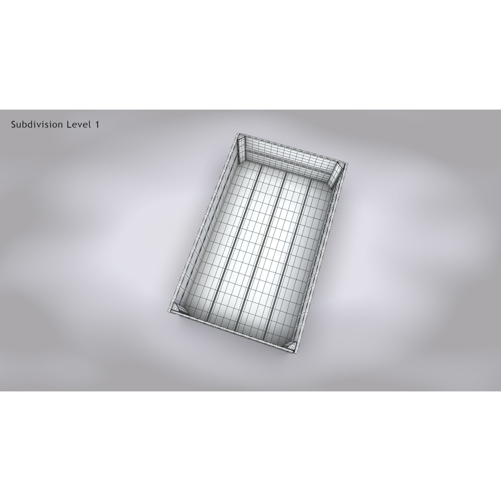 Wooden Crate 3D Model – Low Poly PBR Game Asset, FBX - View 17